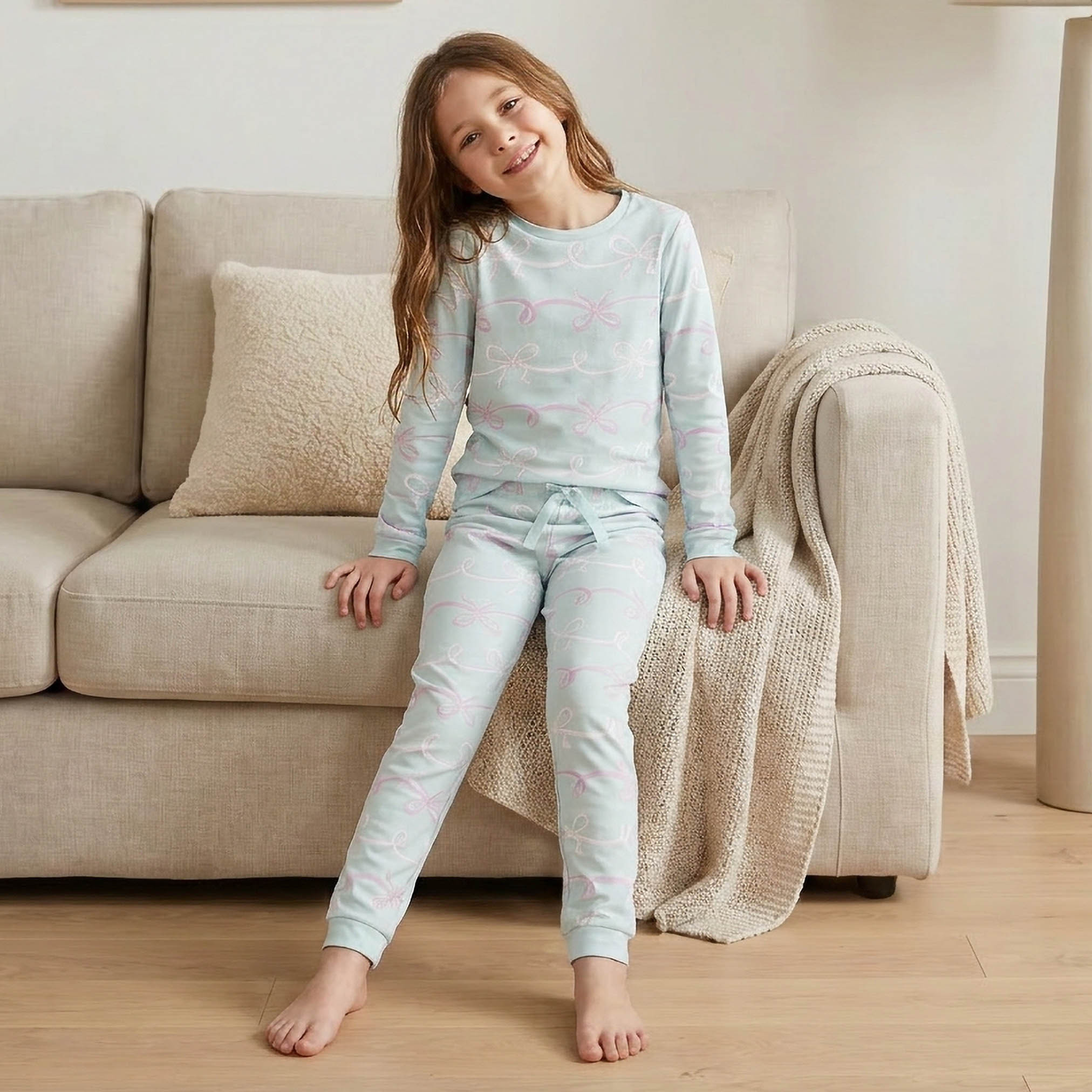 Juniors Cotton Crew Neck Long Sleeves Pyjama Set with Unicorn Print-baby-girls-clothing-winterwear-pyjamasets-image-7