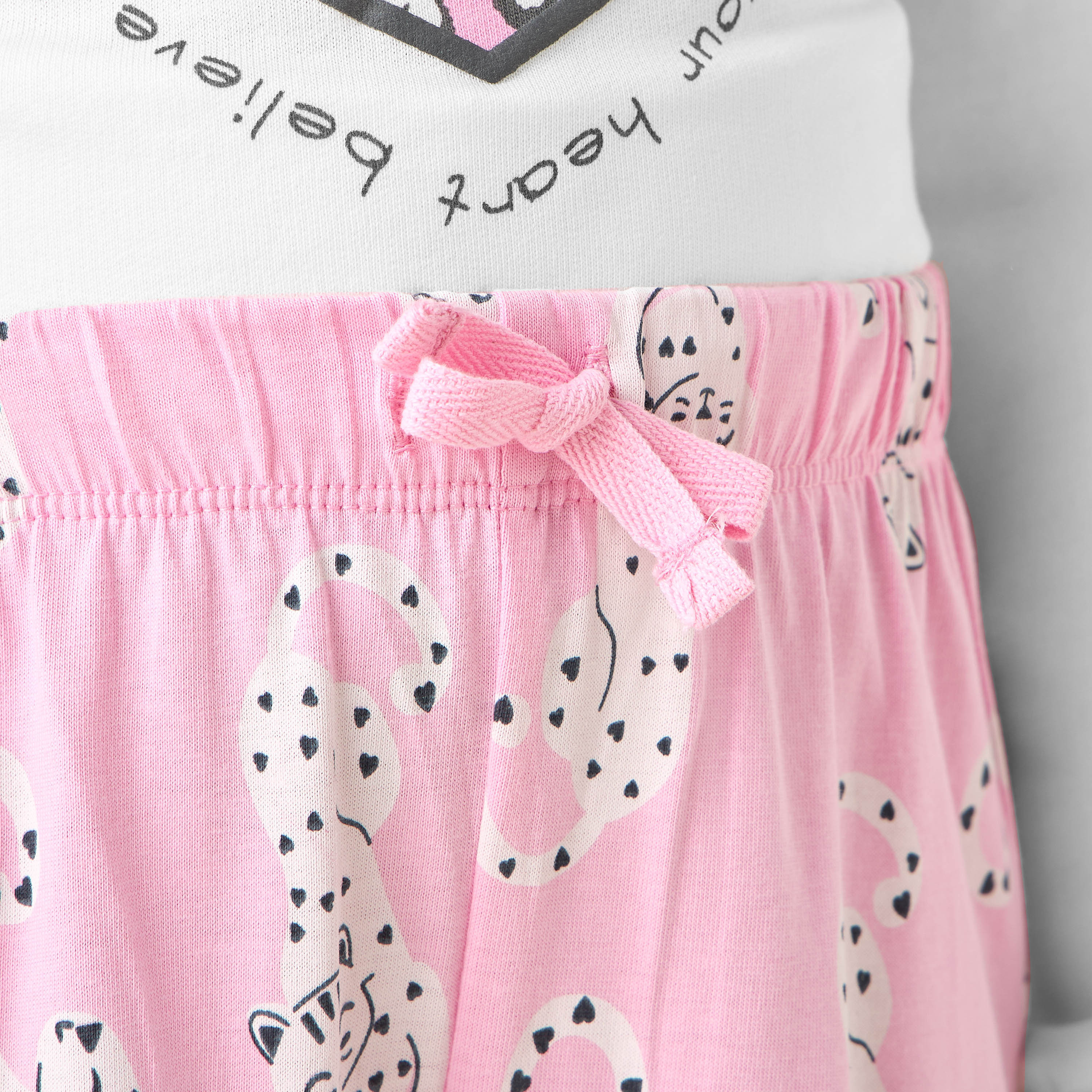 Juniors Cotton Crew Neck Long Sleeves Pyjama Set with Heart Leopard Print-baby-girls-clothing-winterwear-pyjamasets-image-6