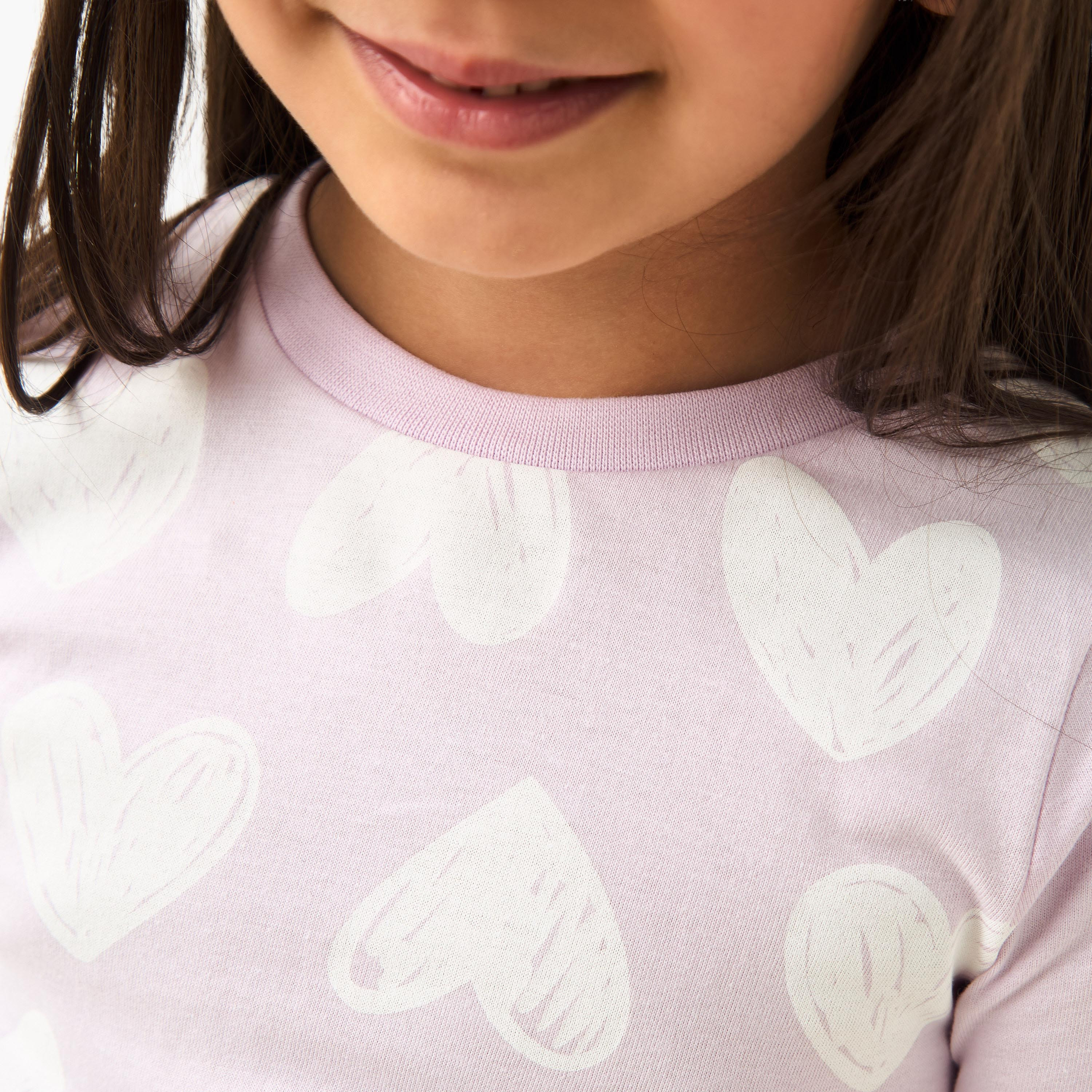 Juniors Printed T-shirts and Pyjamas - Set of 3-baby-girls-clothing-nightwear-pyjamasets-image-8