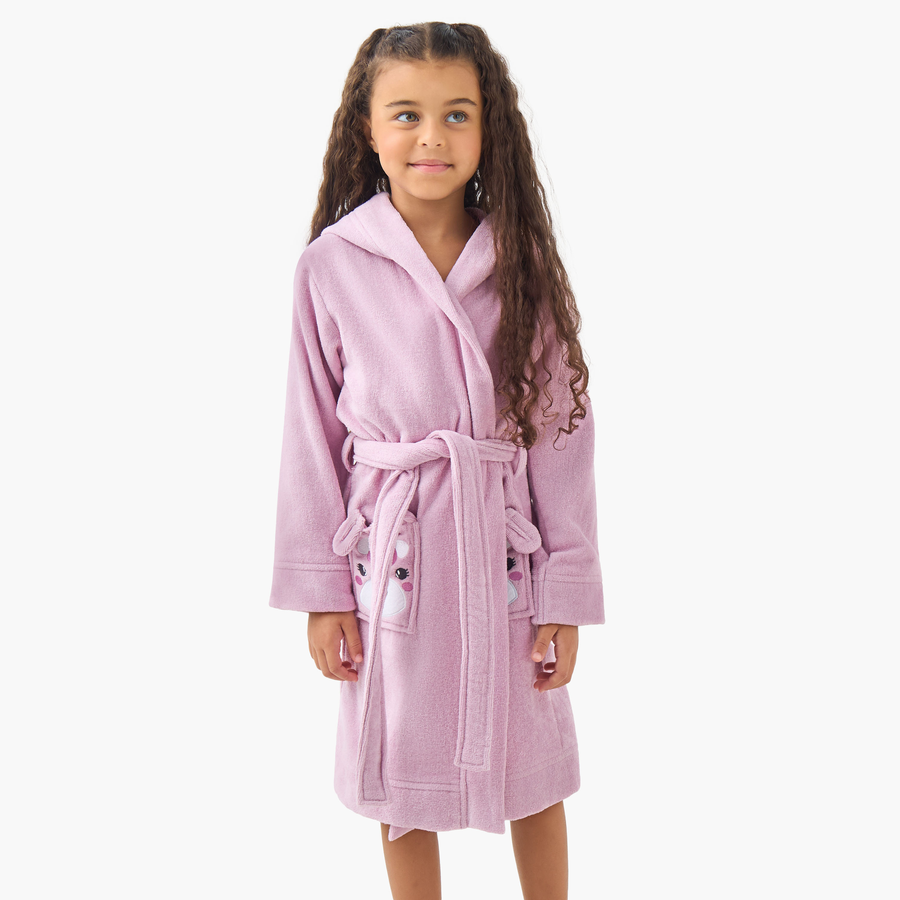 Juniors Baby Towel with Hood - 2-8 Years-girls-clothing-nightwear-image-1