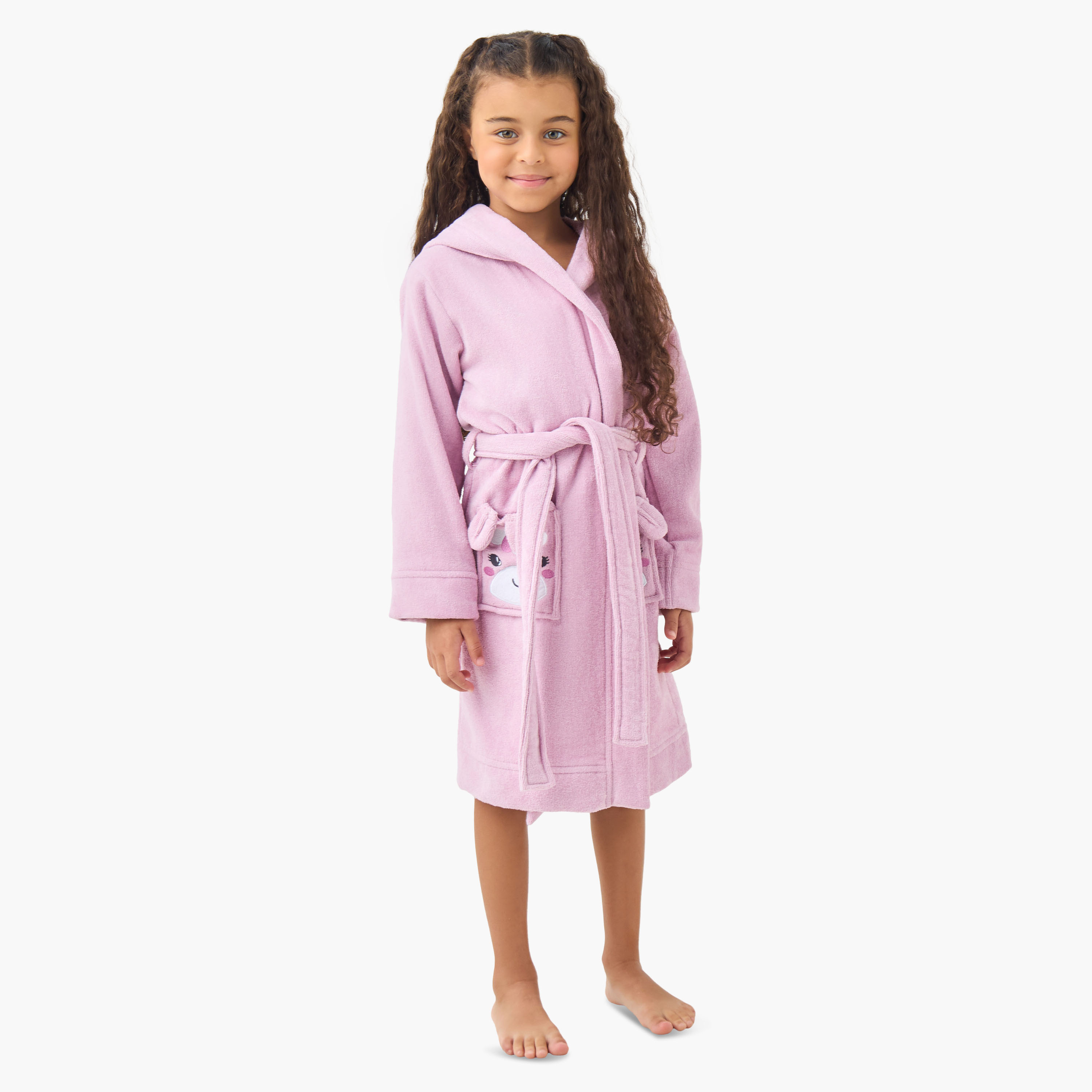Juniors Baby Towel with Hood - 2-8 Years-girls-clothing-nightwear-image-2