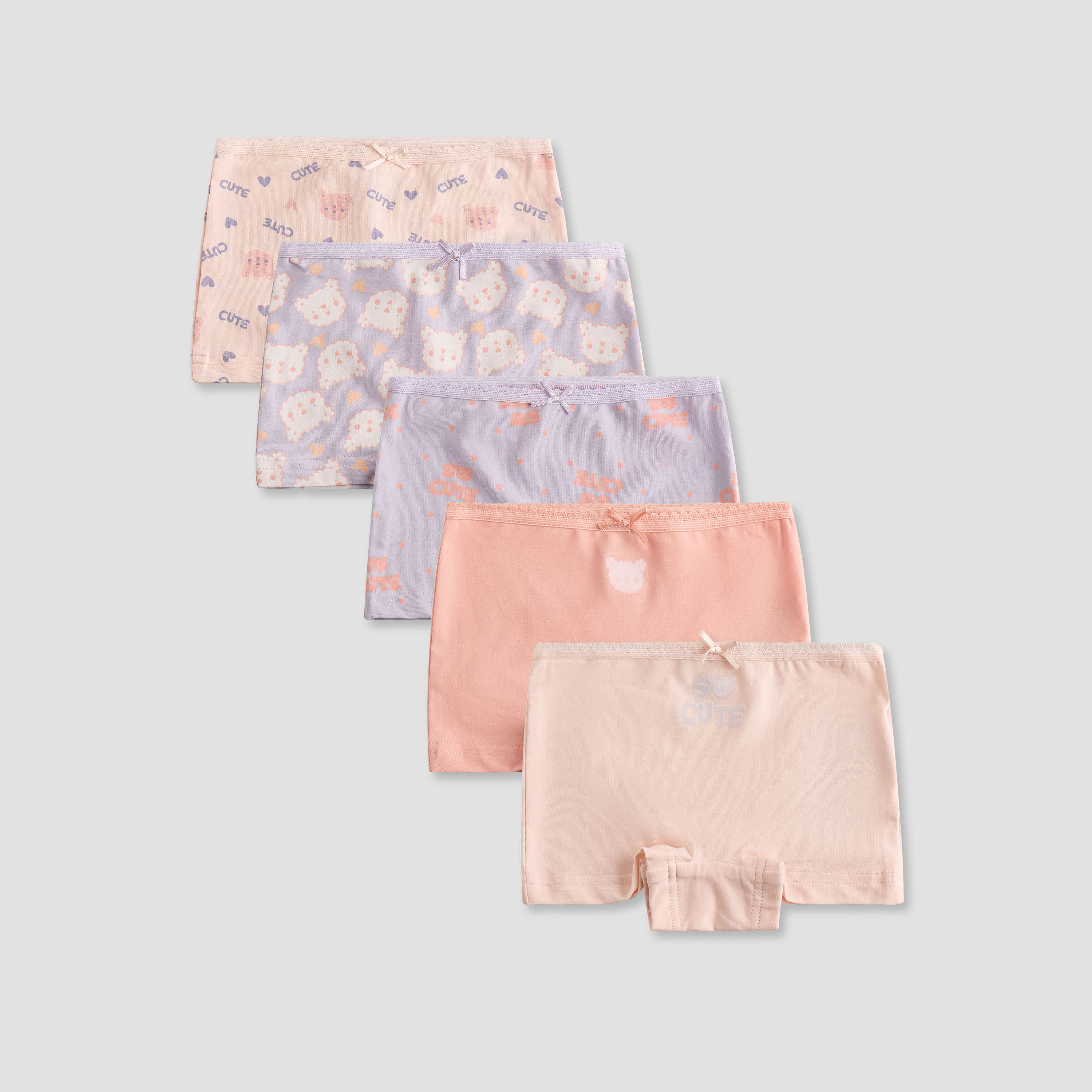 سروال داخلي بخصر مطاطي وطبعات من جونيورز - طقم من 5-baby-girls-clothing-innerwear-image-8