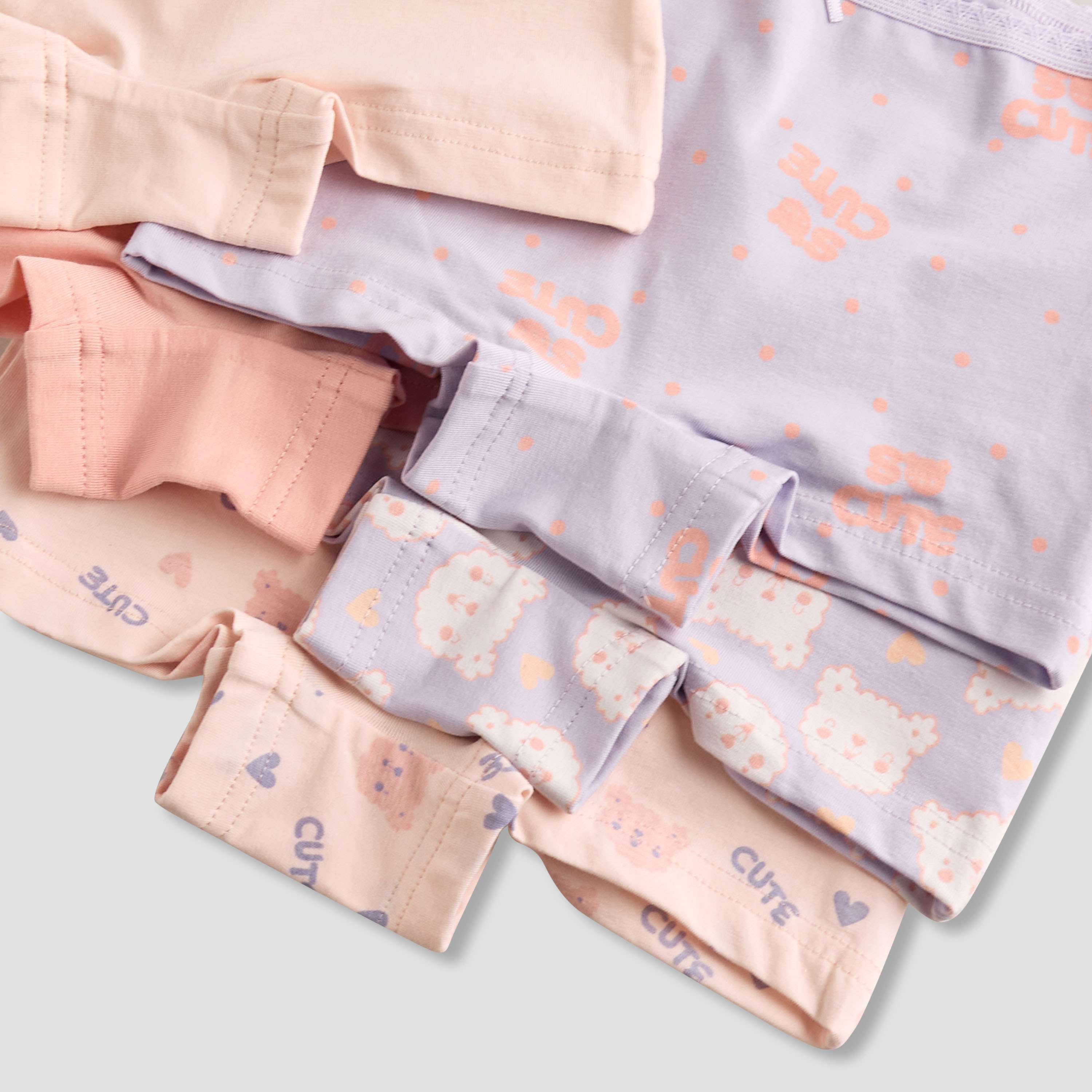 سروال داخلي بخصر مطاطي وطبعات من جونيورز - طقم من 5-baby-girls-clothing-innerwear-image-1