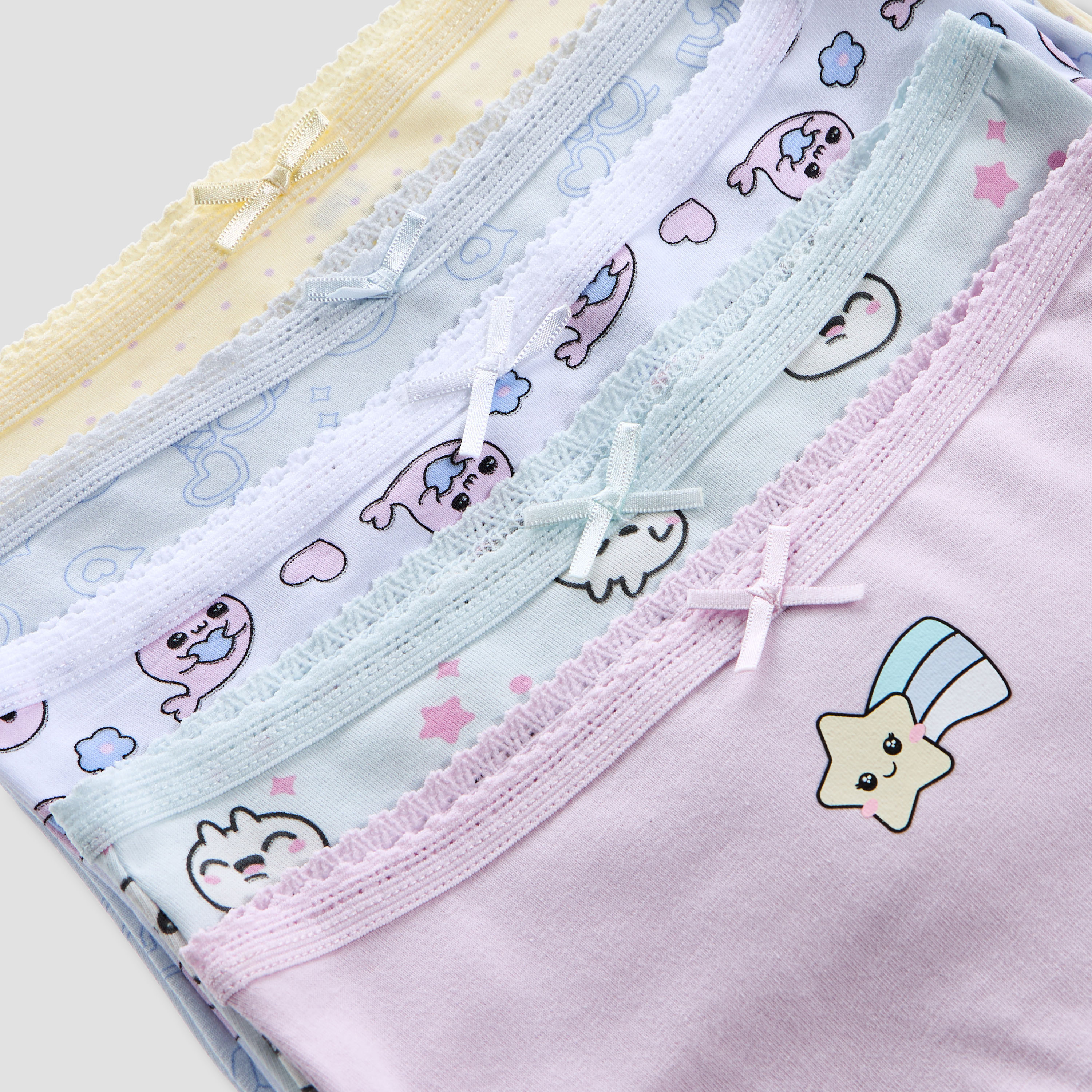Juniors Printed Boxer Briefs - Set of 5-baby-girls-clothing-innerwear-image-7