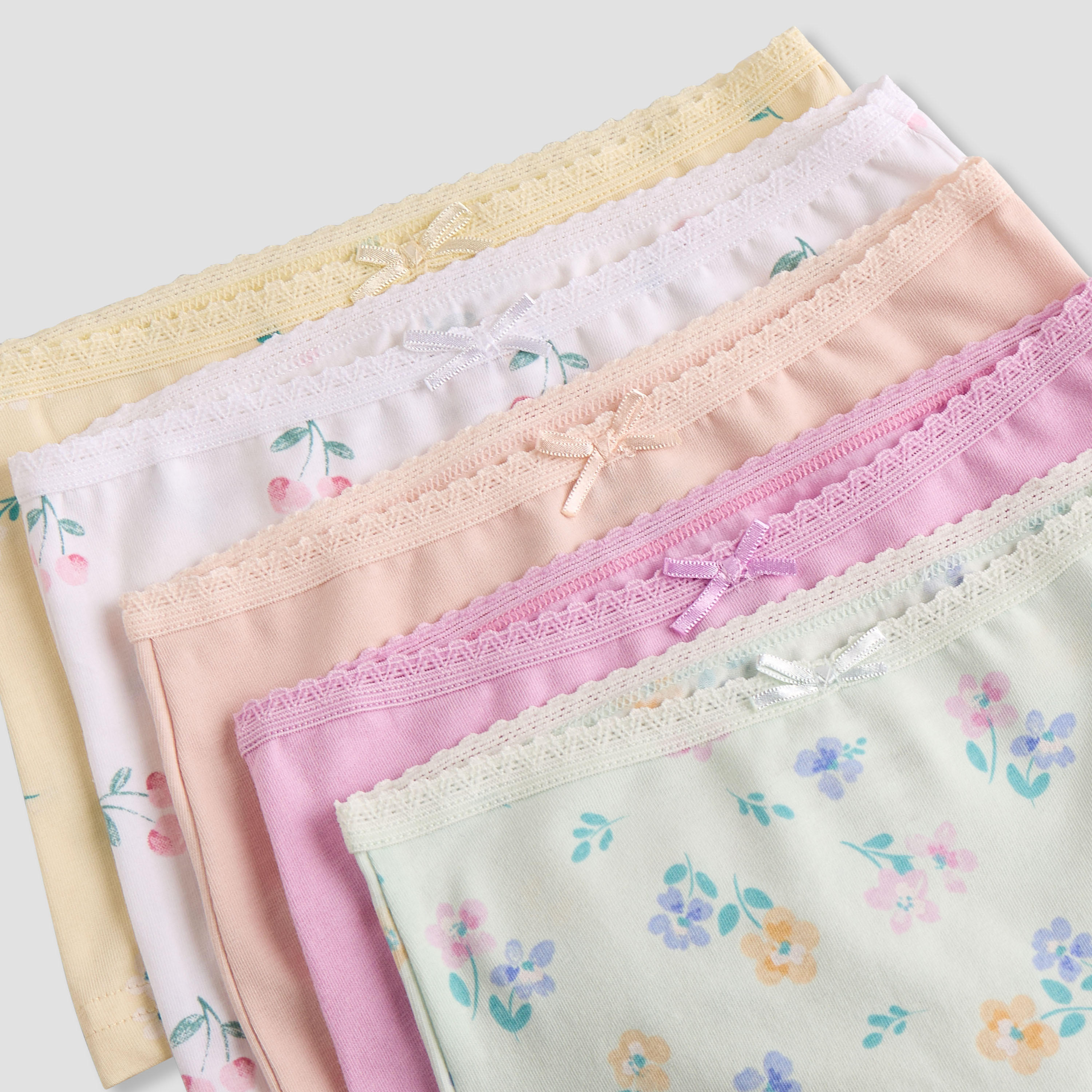 طقم بوي شورت 5 قطع بطبعات زهور من جونيورز-baby-girls-clothing-innerwear-image-2