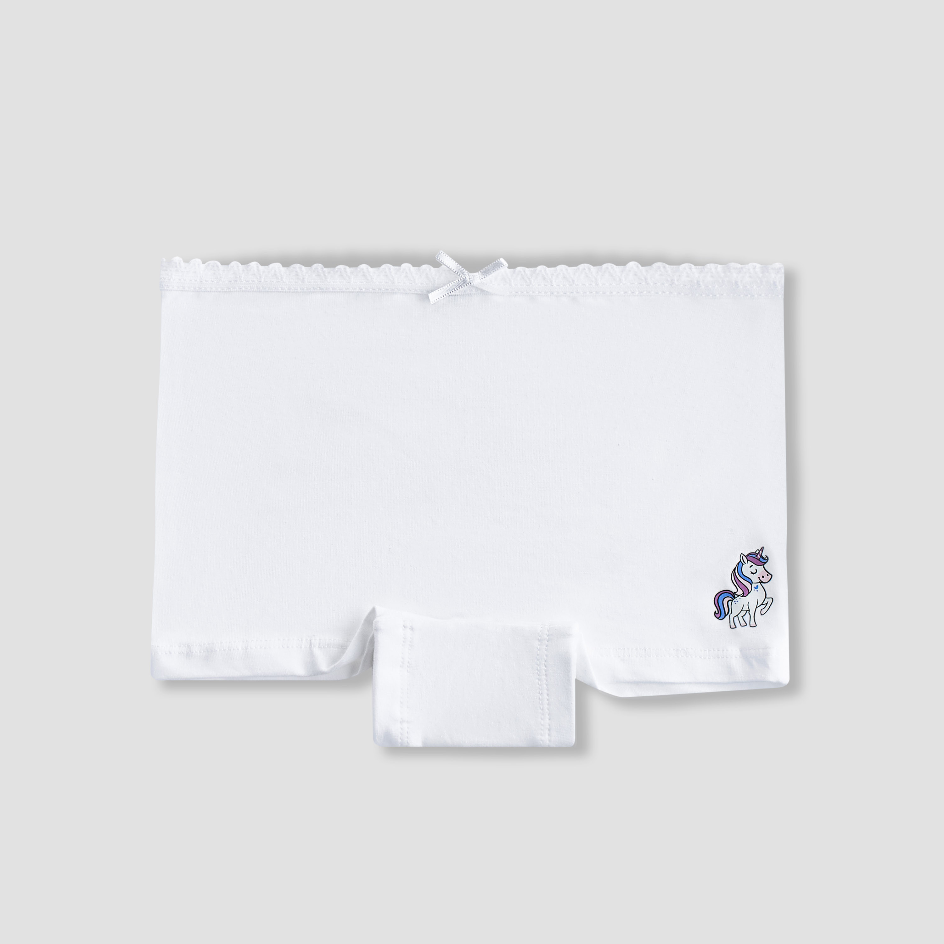 Pack of 5 Juniors Cotton Briefs with Unicorn Print-baby-girls-clothing-innerwear-image-2