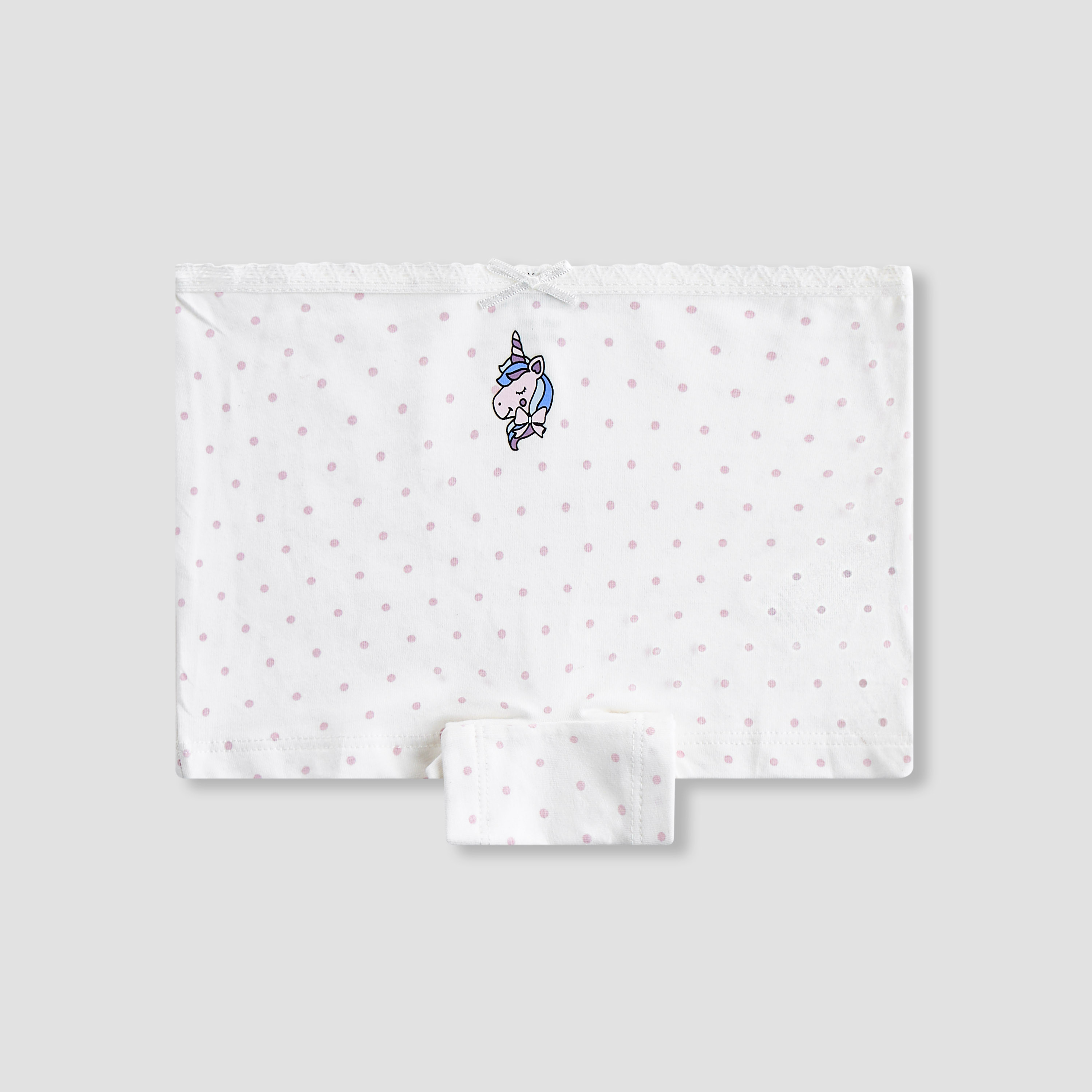 Pack of 5 Juniors Cotton Briefs with Unicorn Print-baby-girls-clothing-innerwear-image-4