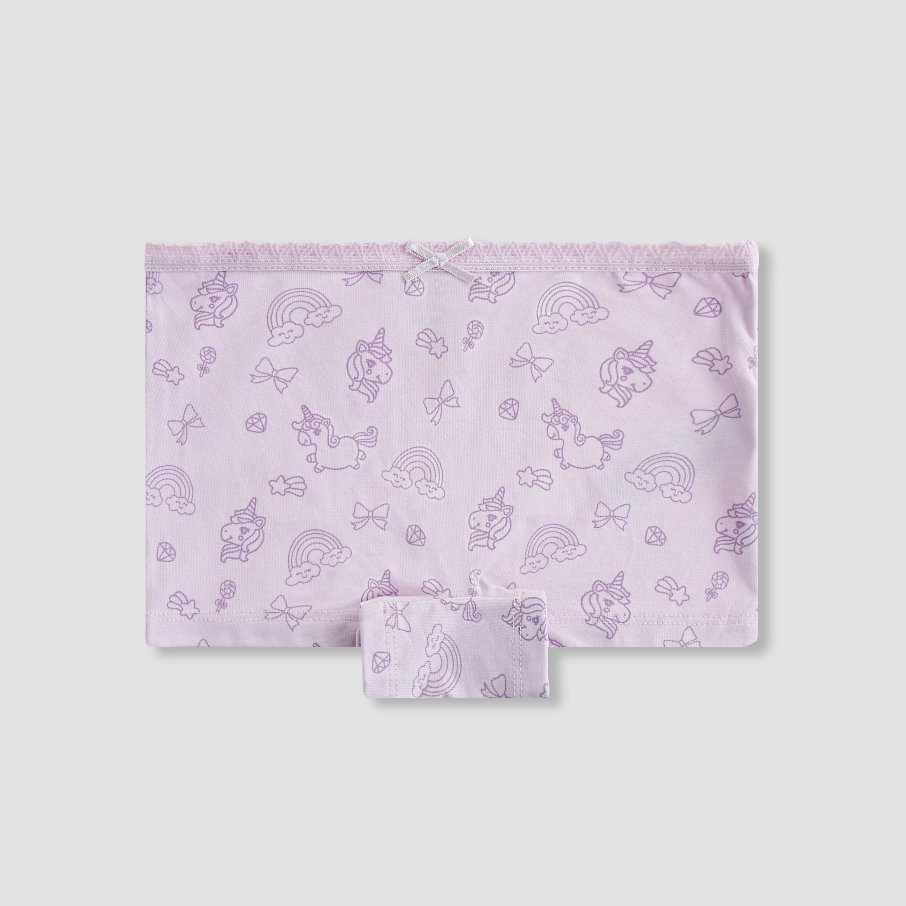 Pack of 5 Juniors Cotton Briefs with Unicorn Print-baby-girls-clothing-innerwear-image-5