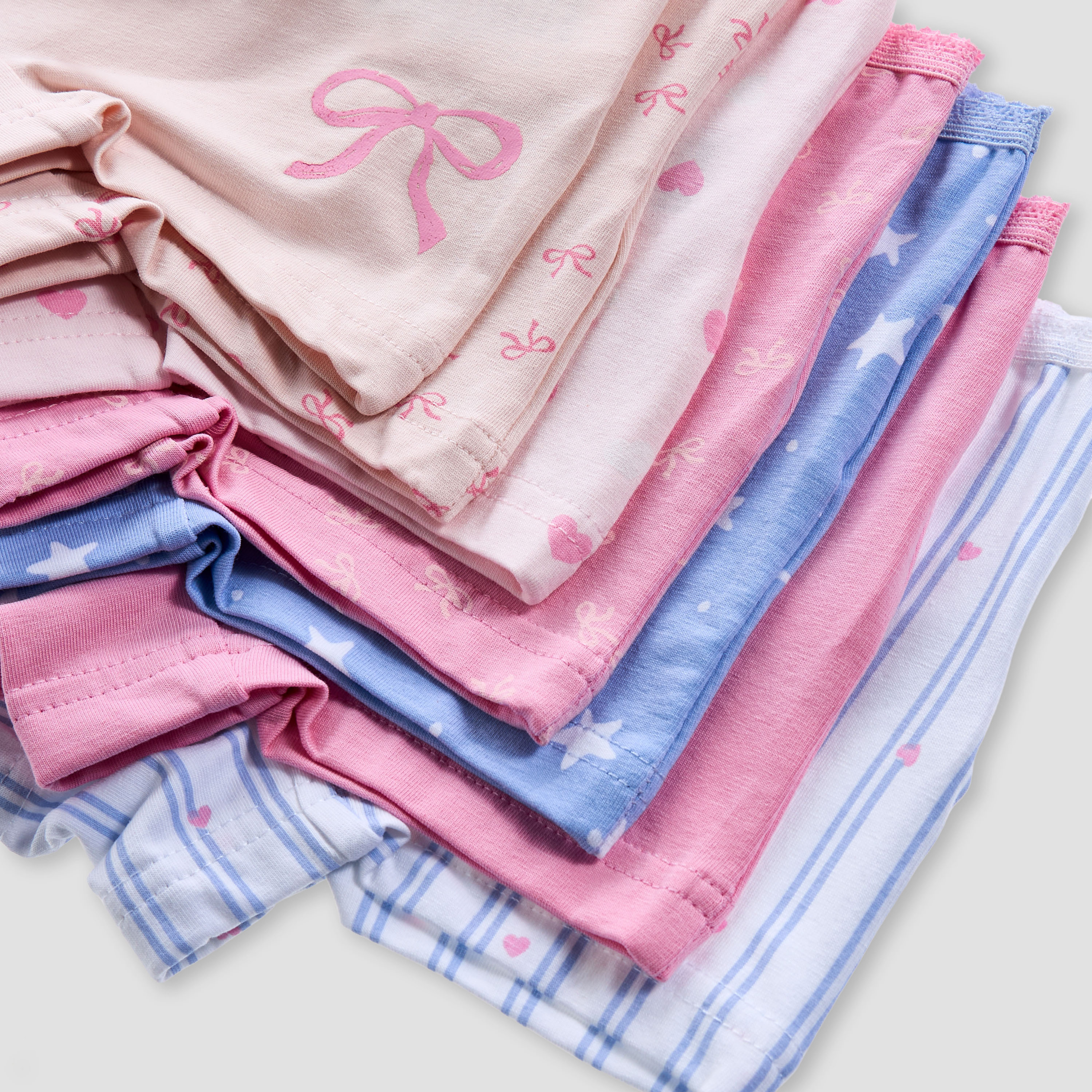 Juniors Printed Briefs with Elasticated Waistband - Set of 7-baby-girls-clothing-innerwear-image-10