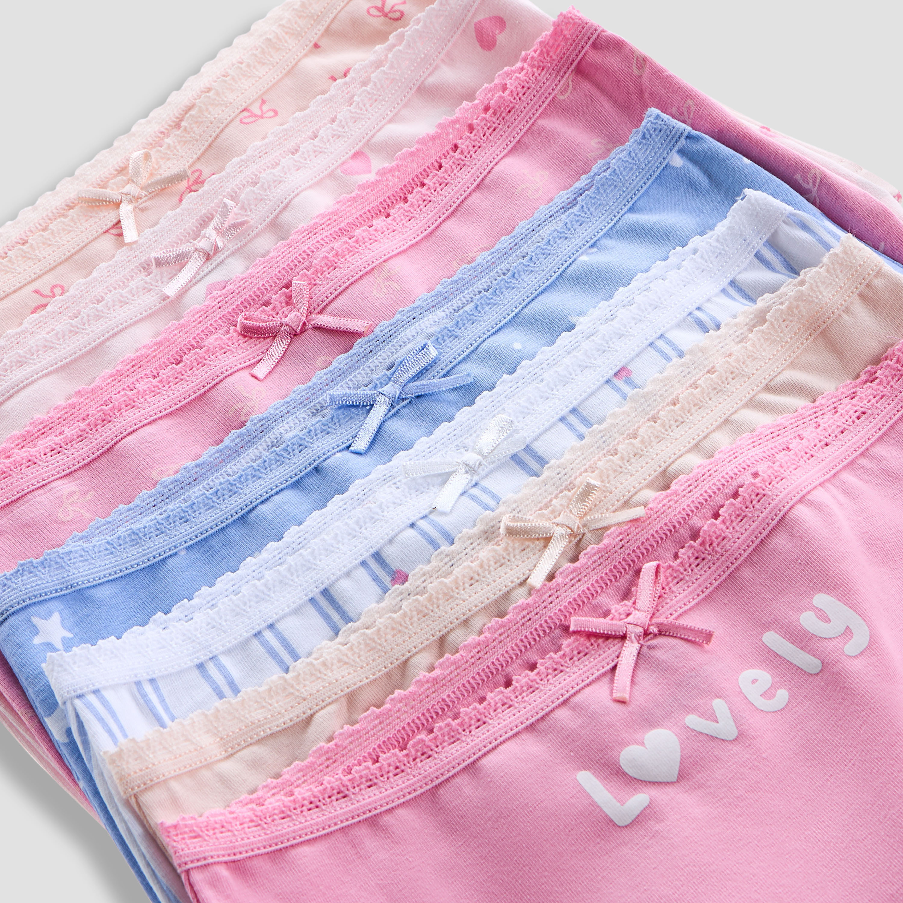 Juniors Printed Briefs with Elasticated Waistband - Set of 7-baby-girls-clothing-innerwear-image-9