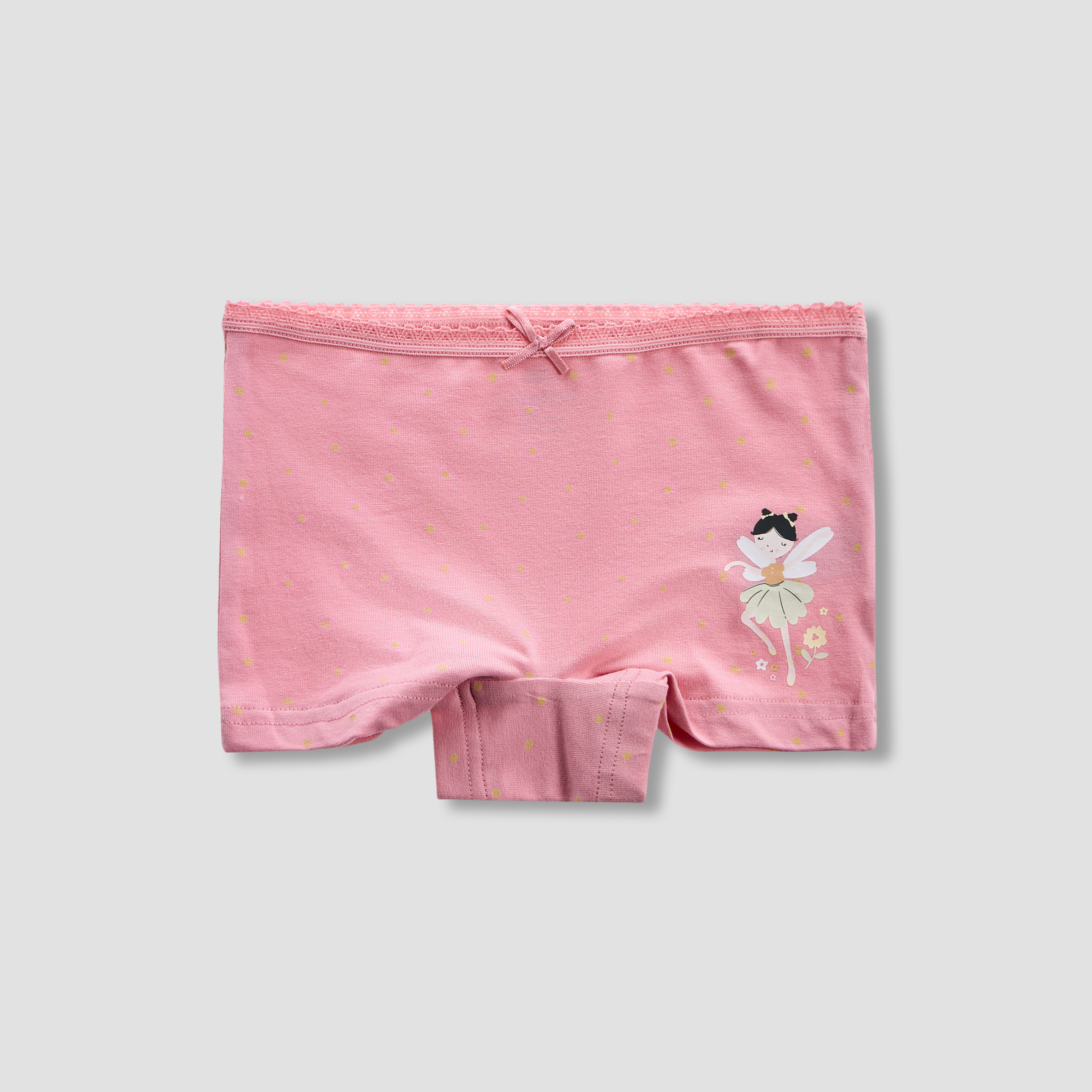 Juniors Printed Briefs with Elasticated Waistband - Set of 5-baby-girls-clothing-innerwear-image-3