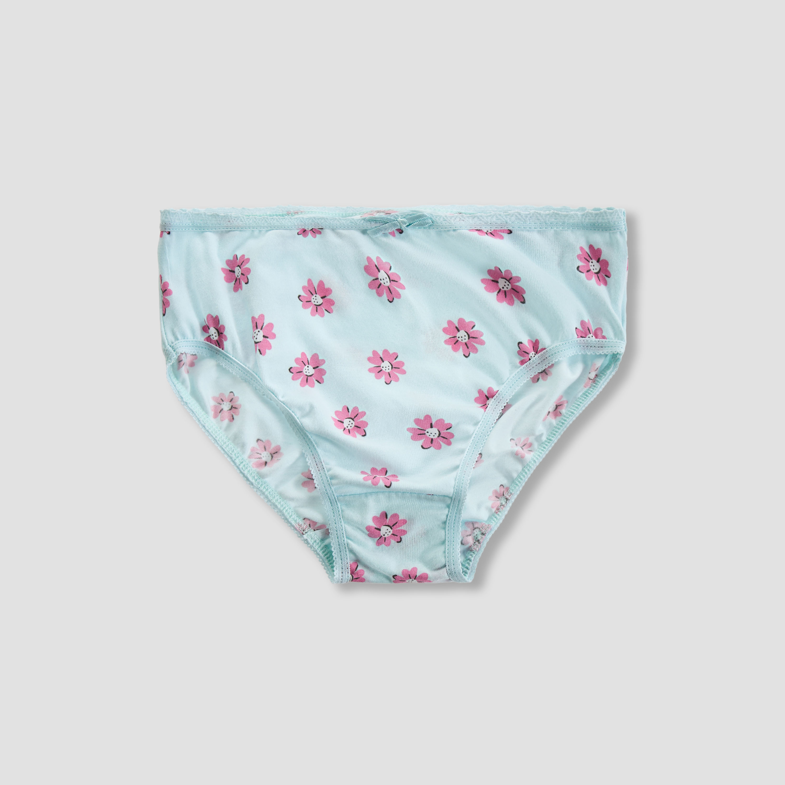 Juniors Girls Briefs with Assorted Print - Cotton - 5-Piece Set-baby-girls-clothing-innerwear-image-2