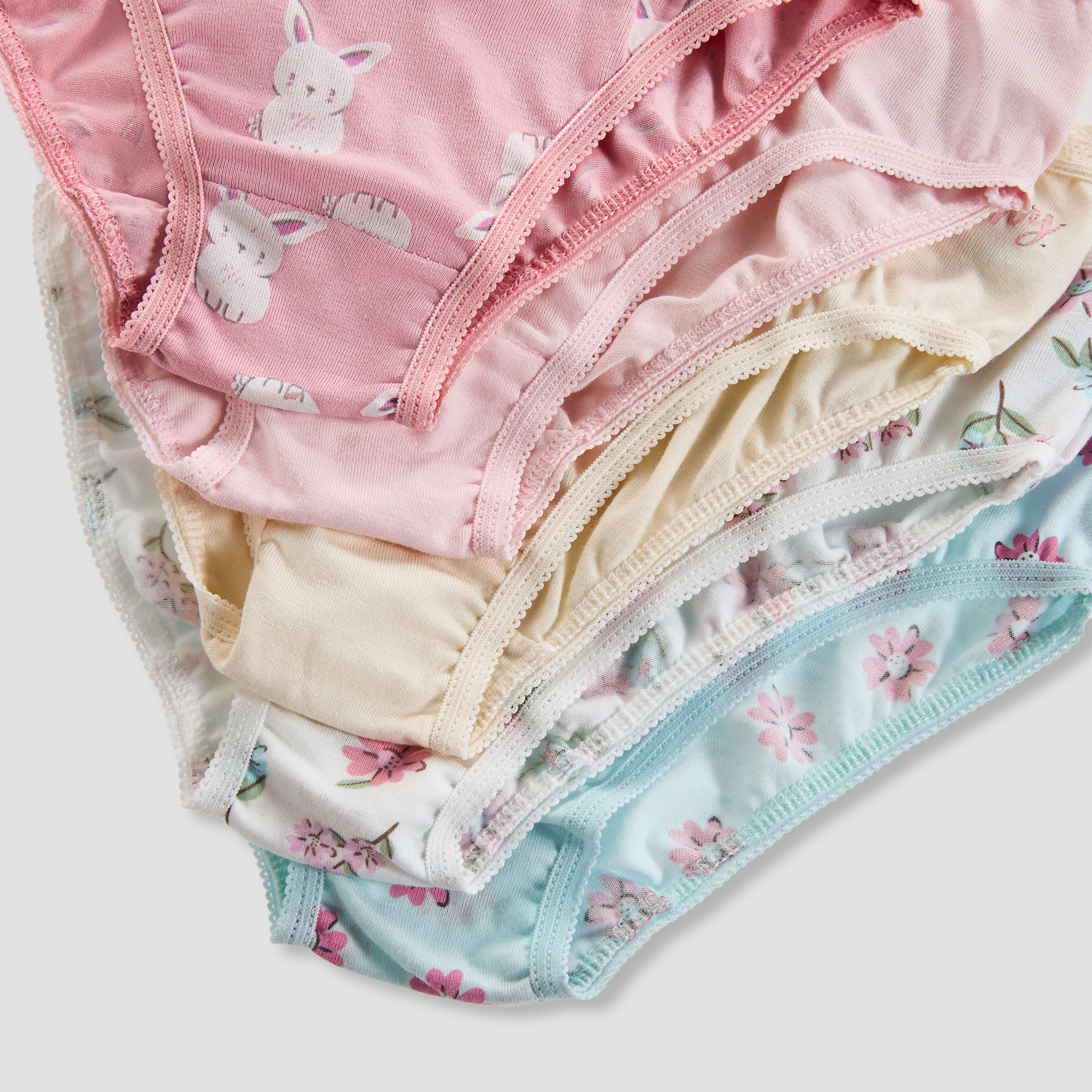 Juniors Girls Briefs with Assorted Print - Cotton - 5-Piece Set-baby-girls-clothing-innerwear-image-8