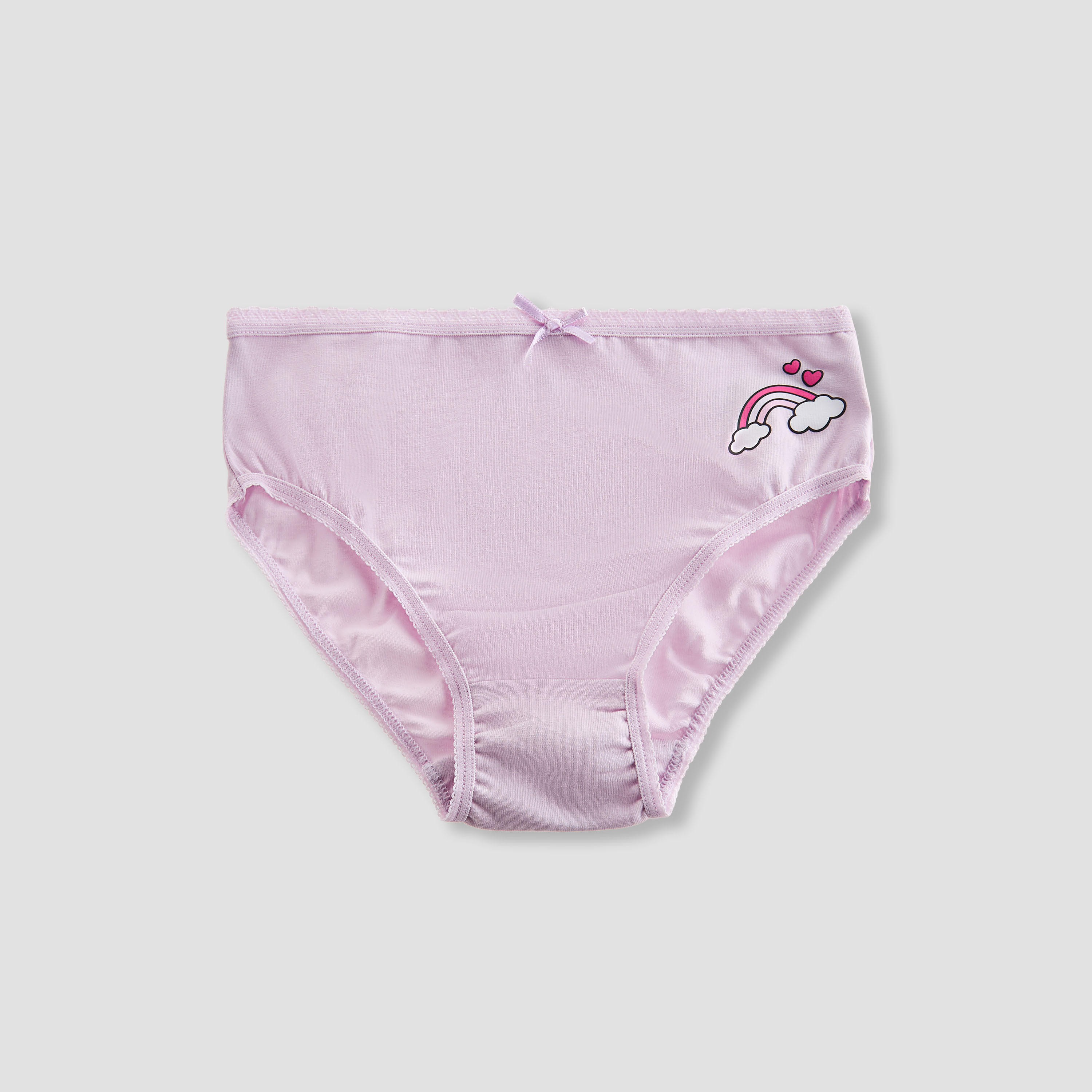 Juniors Girls Briefs with Unicorn Print - Cotton - Set of 5-girls-clothing-innerwear-panties-image-5