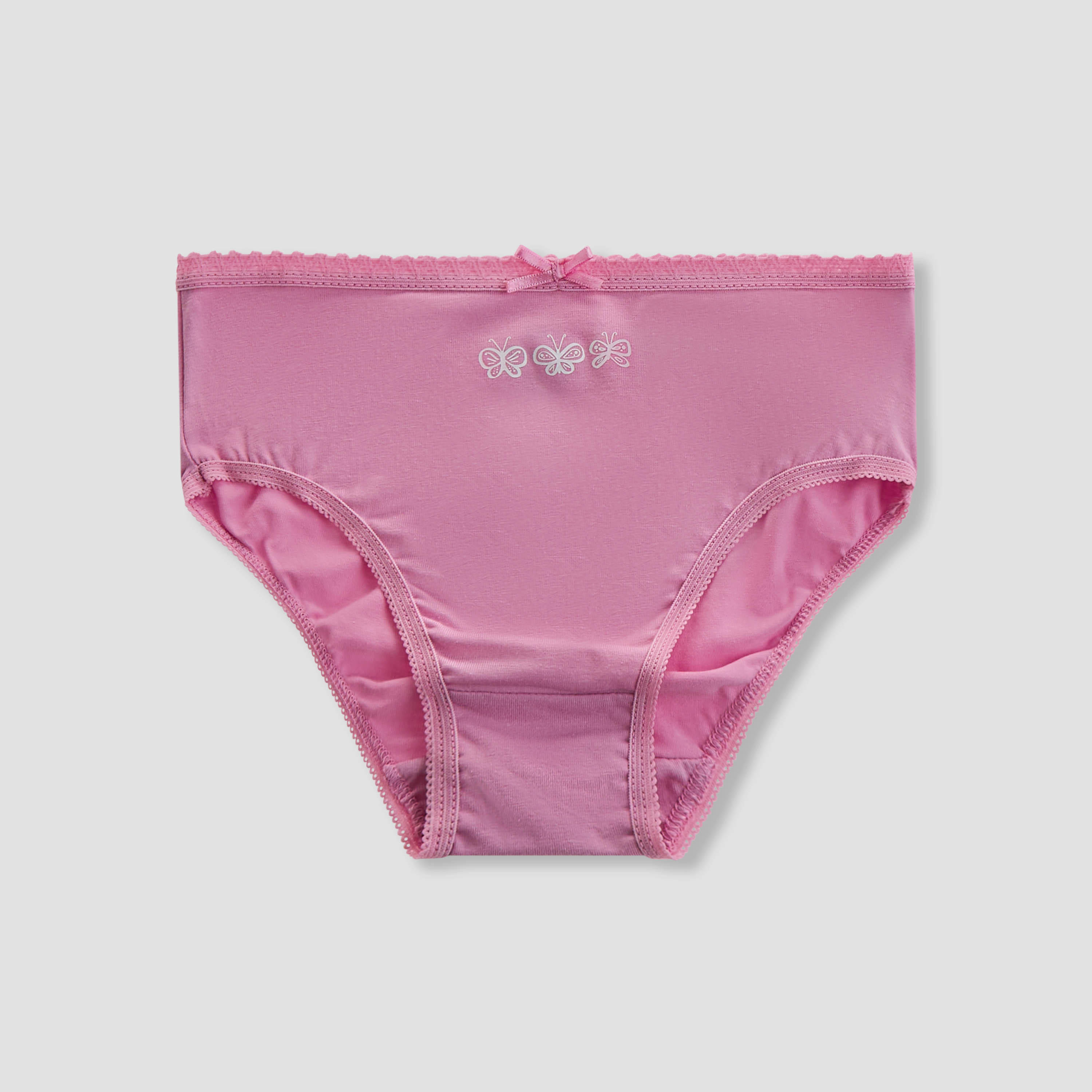 Juniors Girls Briefs with Butterfly Print - Cotton - 7-Piece Set-girls-clothing-innerwear-panties-image-6