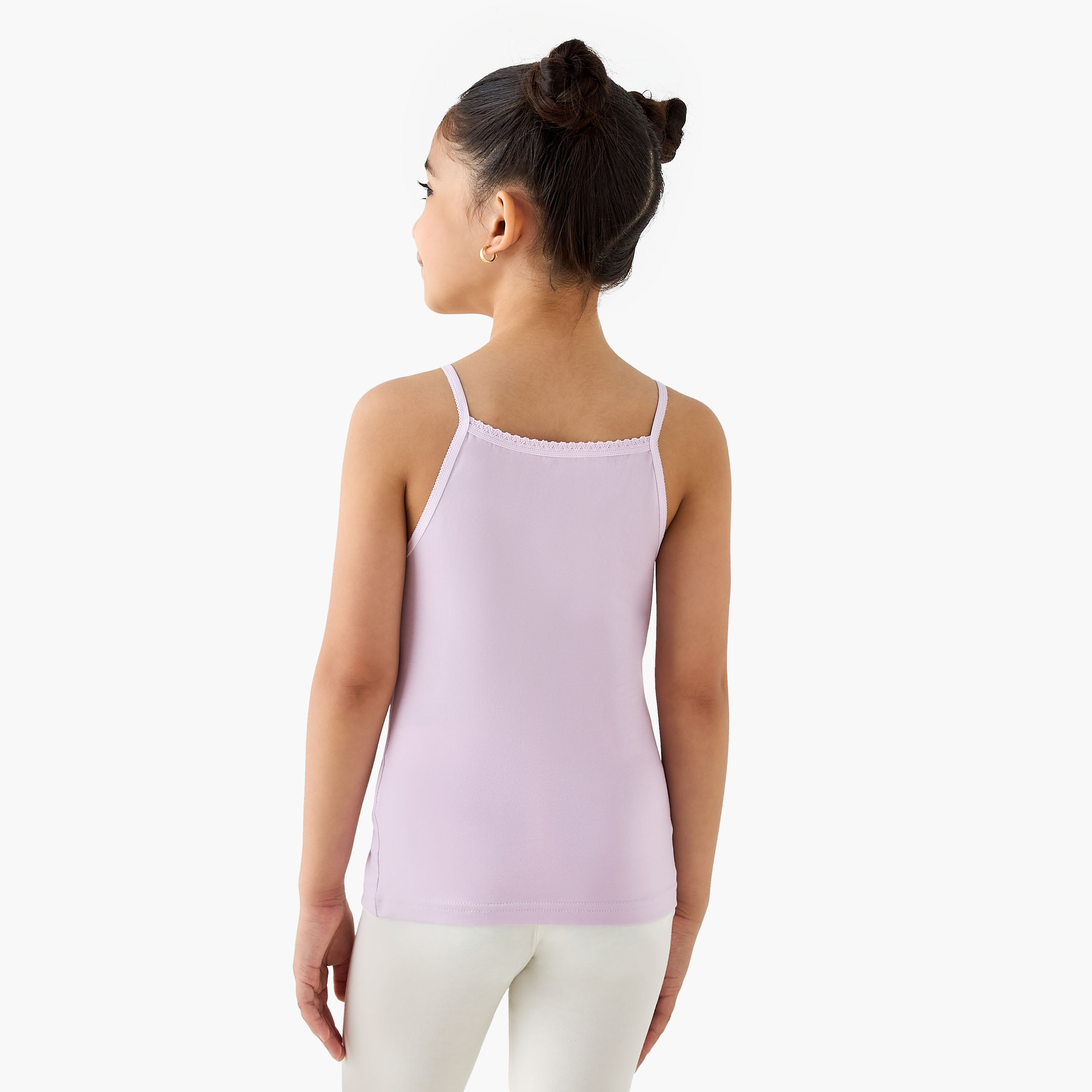 Juniors Printed Camisole with Bow Accent - Set of 3-girls-clothing-innerwear-vests-image-5