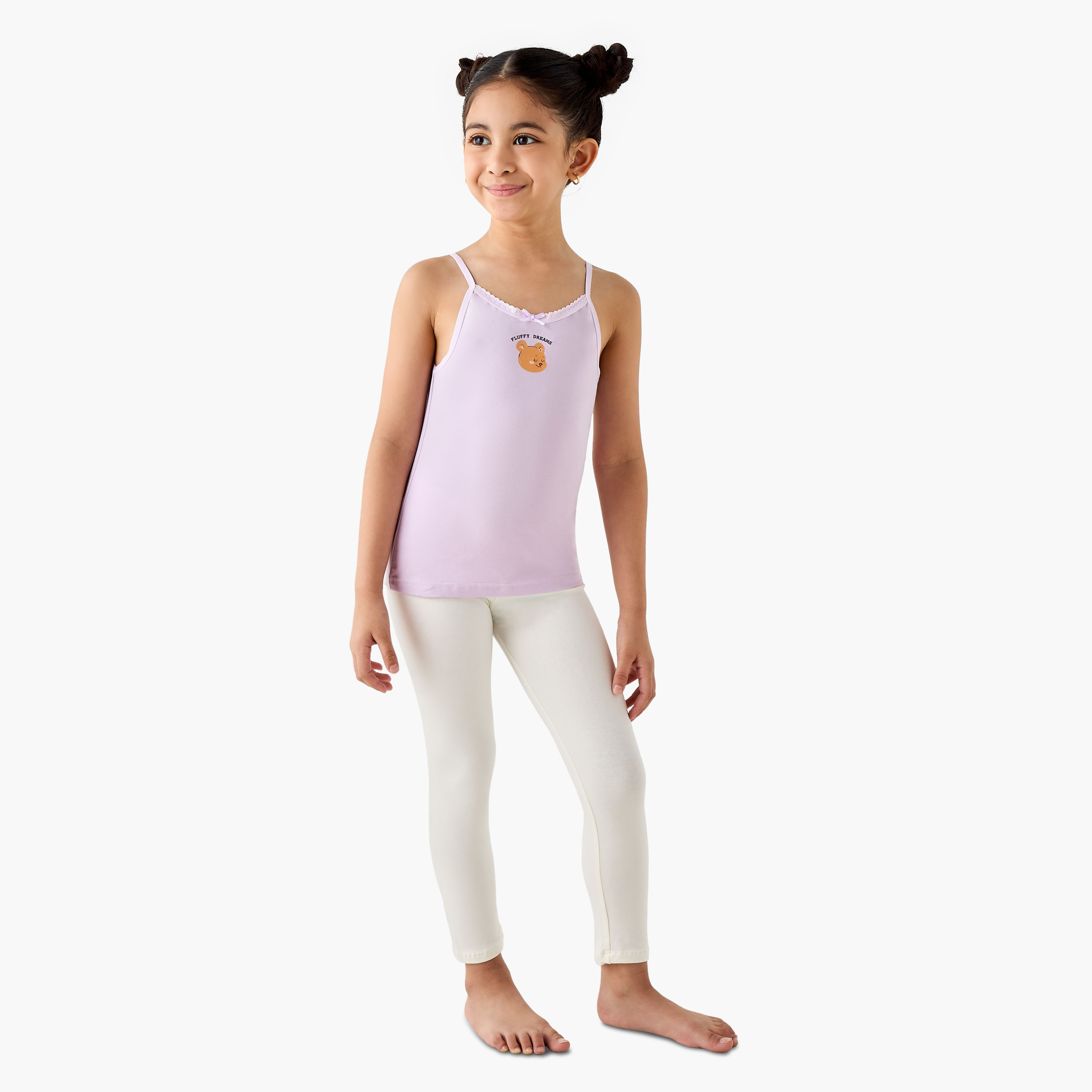 Juniors Printed Camisole with Bow Accent - Set of 3-girls-clothing-innerwear-vests-image-8