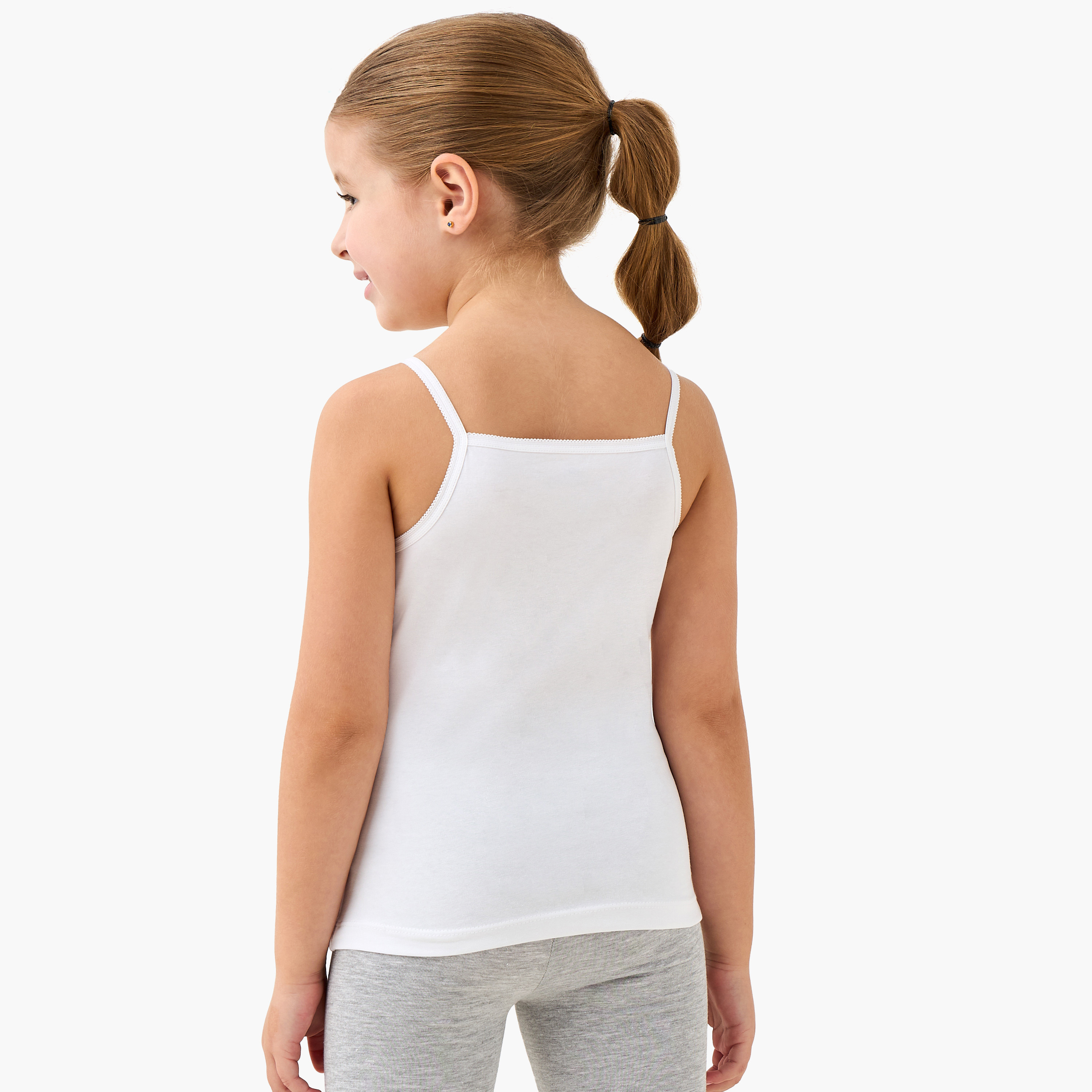 Pack of 3 Juniors Cotton Square Neck Vest with Cat Print-girls-clothing-innerwear-vests-image-5