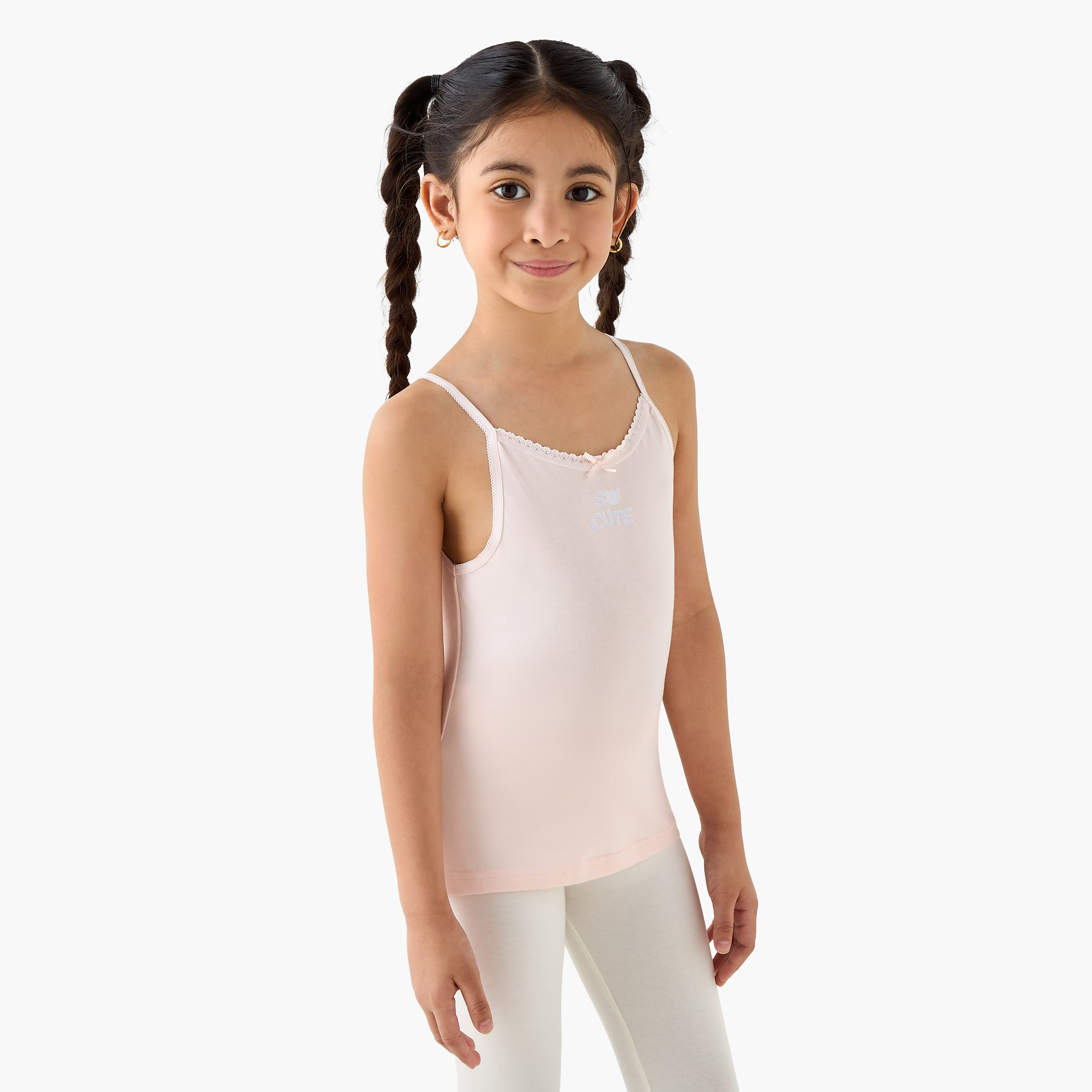 طقم قميص داخلي قصير 7 قطع بفيونكة وطبعات من جونيورز-girls-clothing-innerwear-vests-image-7