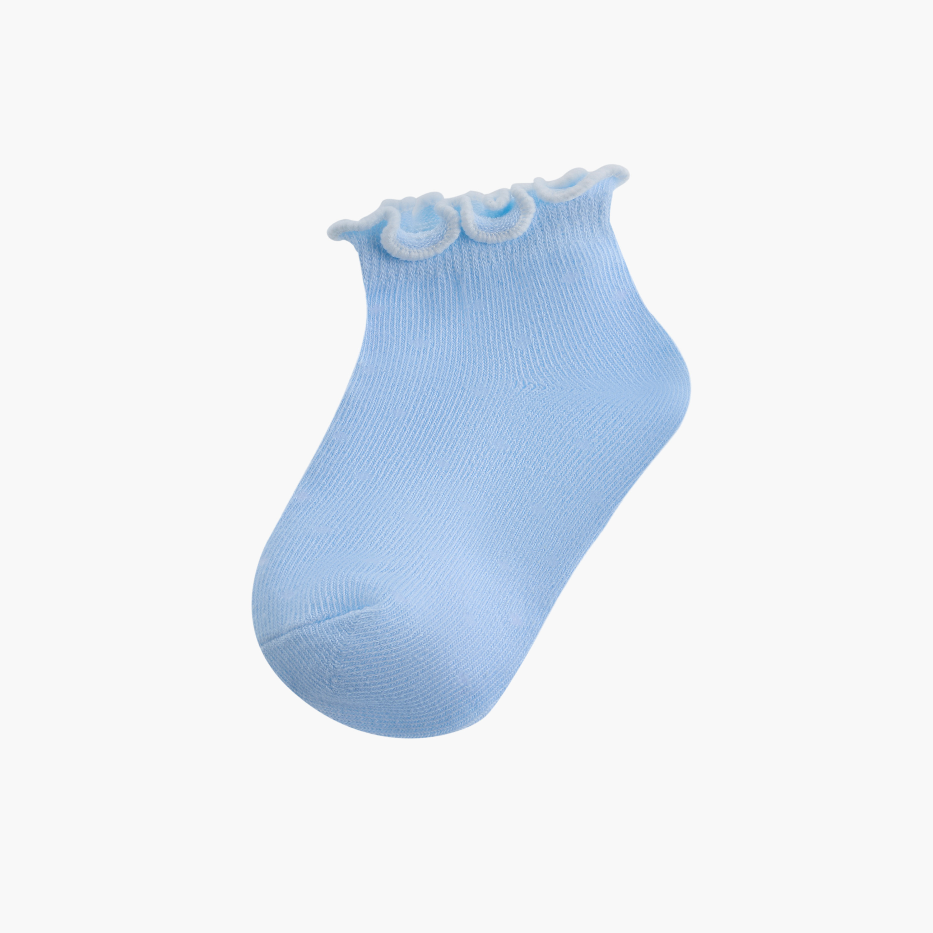 Juniors Polka Dot Print Ankle Length Socks - Set of 3-baby-girls-accessories-socks-image-2