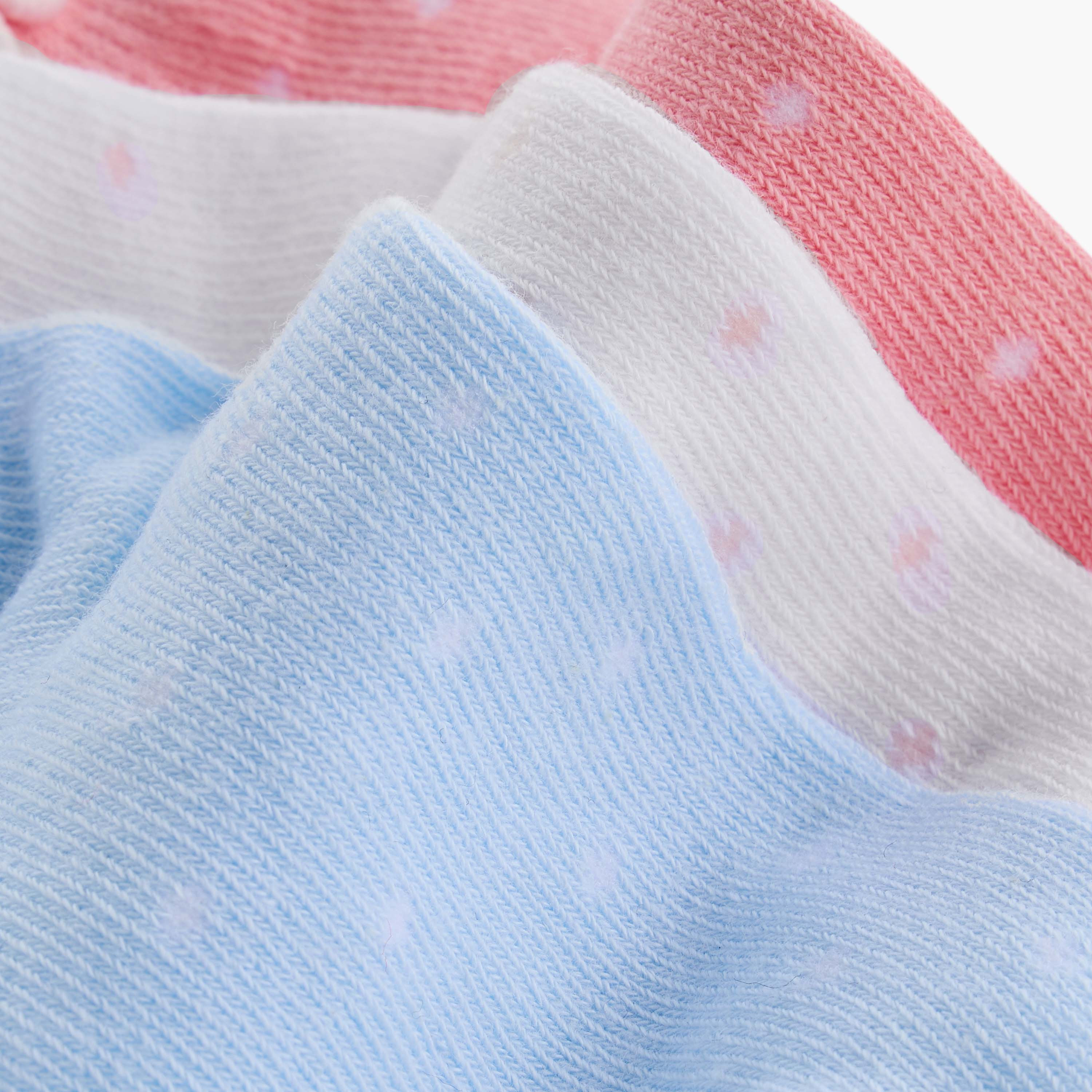 Juniors Polka Dot Print Ankle Length Socks - Set of 3-baby-girls-accessories-socks-image-4