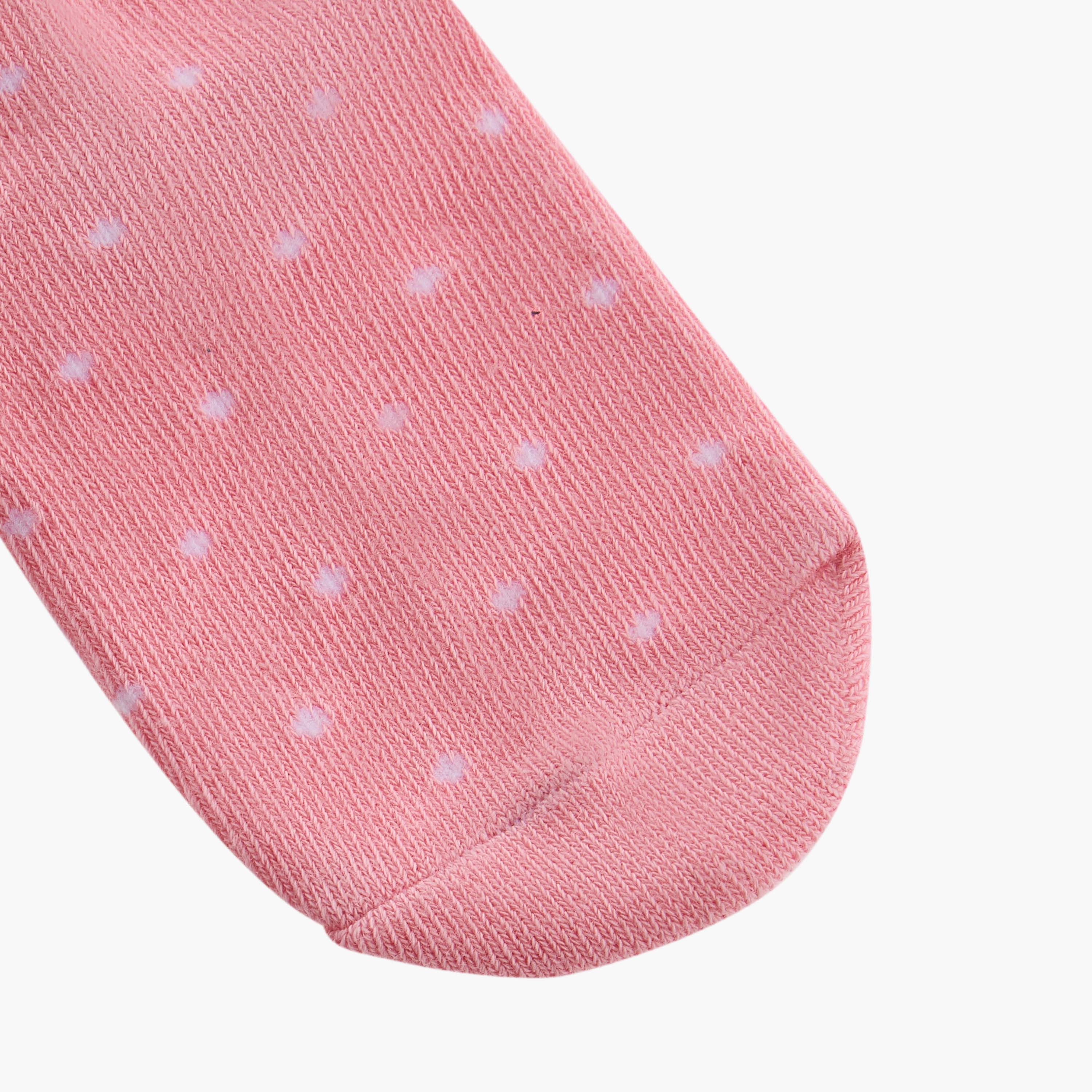 Juniors Polka Dot Print Ankle Length Socks - Set of 3-baby-girls-accessories-socks-image-5