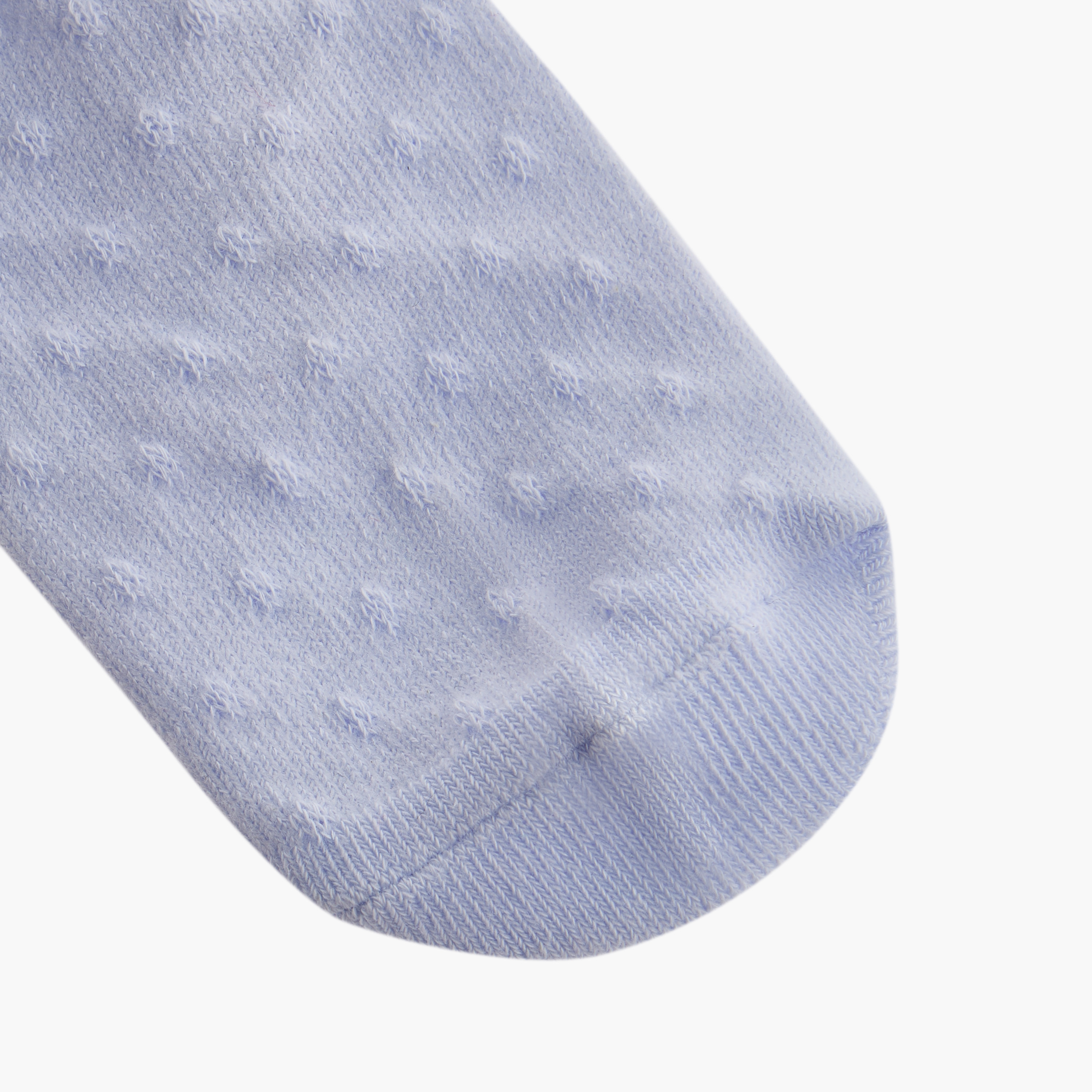 Juniors Textured Ankle Length Socks with Lettuce Hem - Set of 3-baby-girls-accessories-socks-image-5