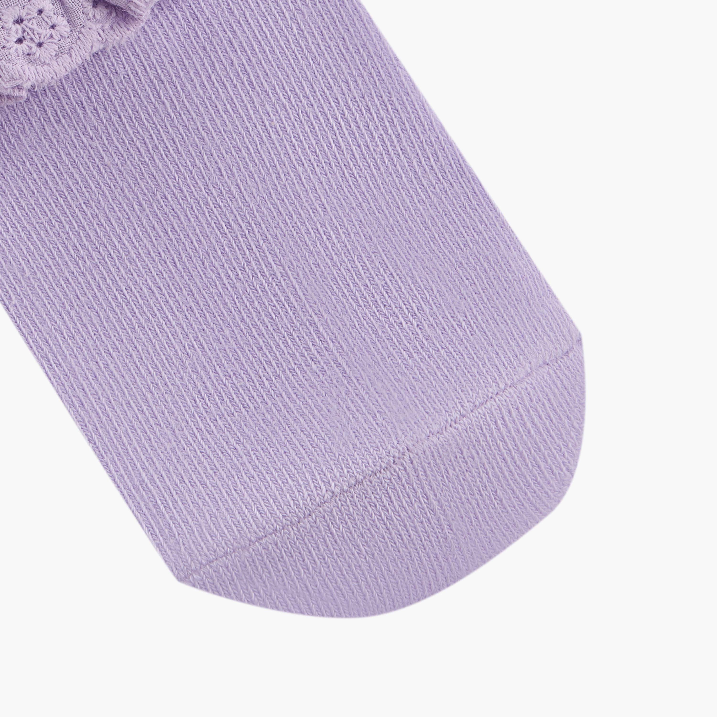Juniors Frill Detail Ankle Length Socks - Set of 3-baby-girls-accessories-socks-image-5