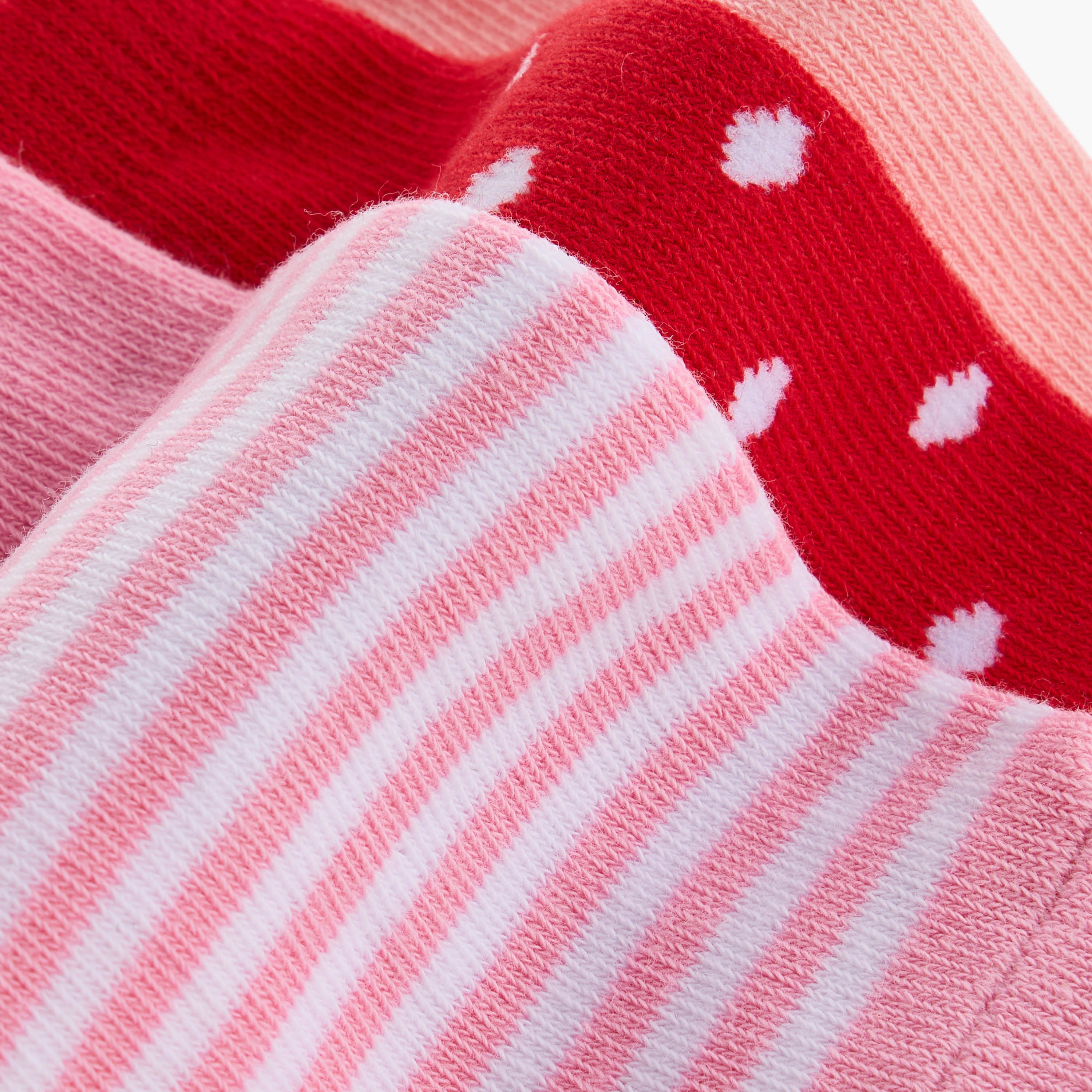 Juniors Assorted Ankle Length Socks - Set of 3-baby-girls-accessories-socks-image-4