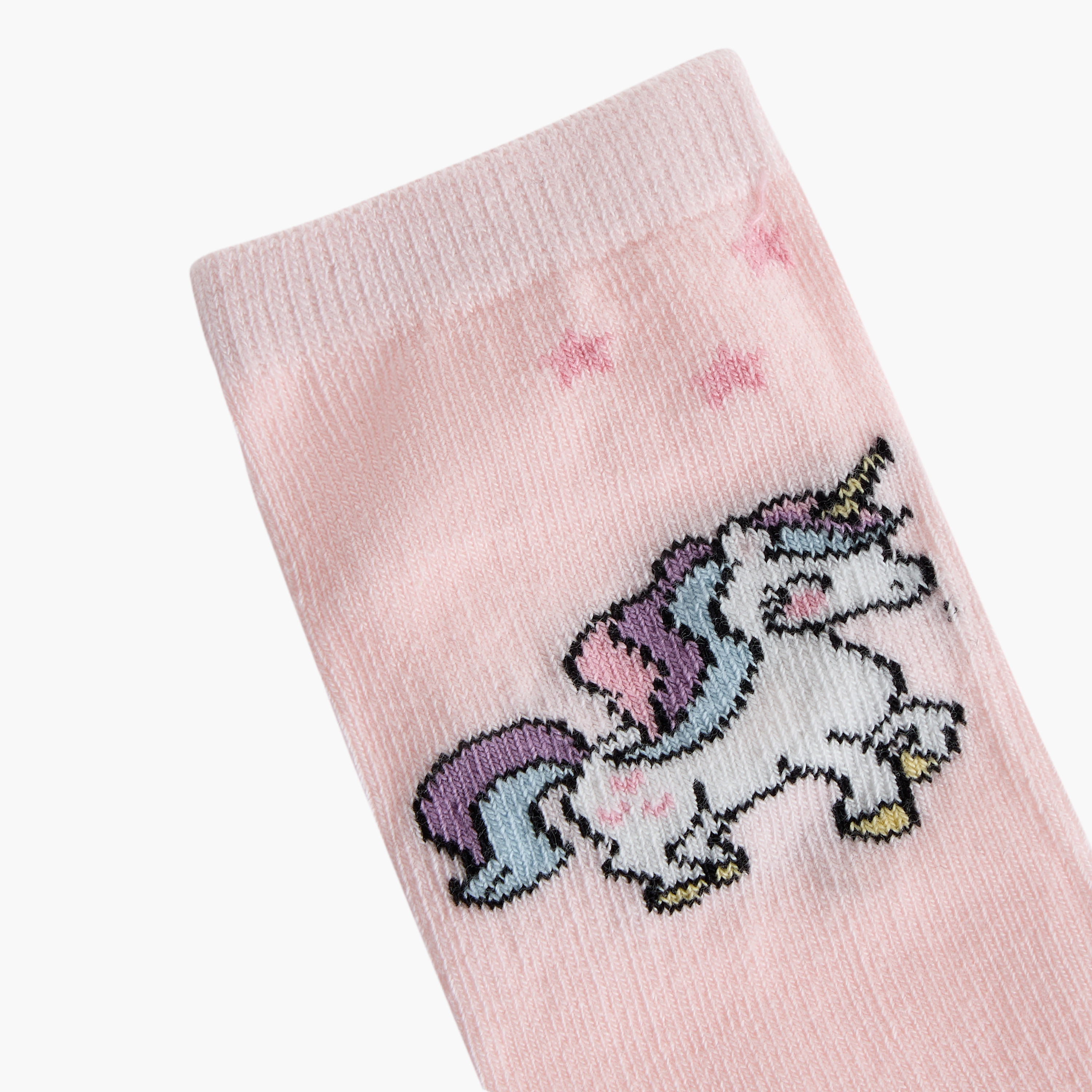Juniors Printed Ankle Length Socks - Set of 7-baby-girls-accessories-socks-image-5