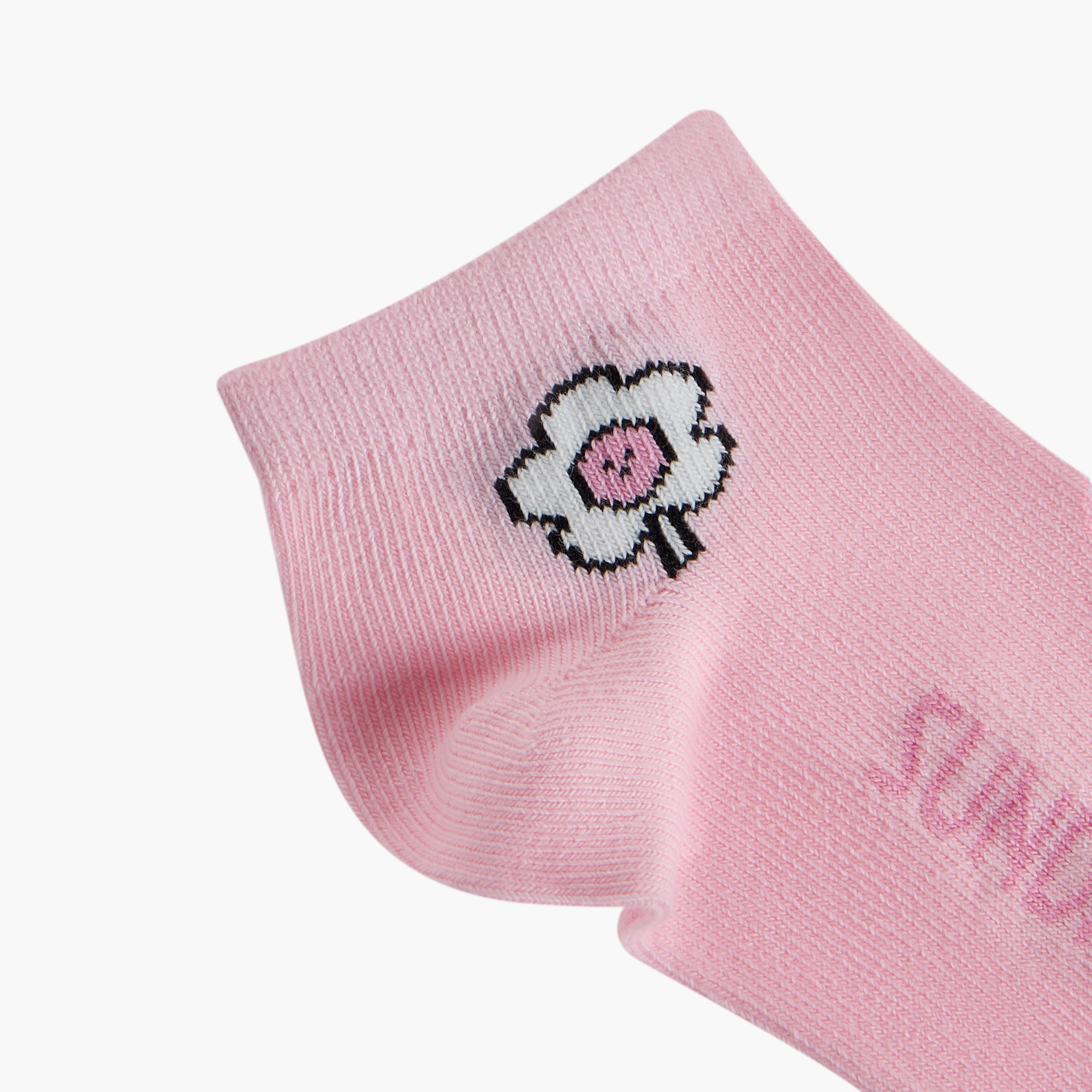 Juniors Printed Ankle Length Socks - Set of 7-baby-girls-accessories-socks-image-5