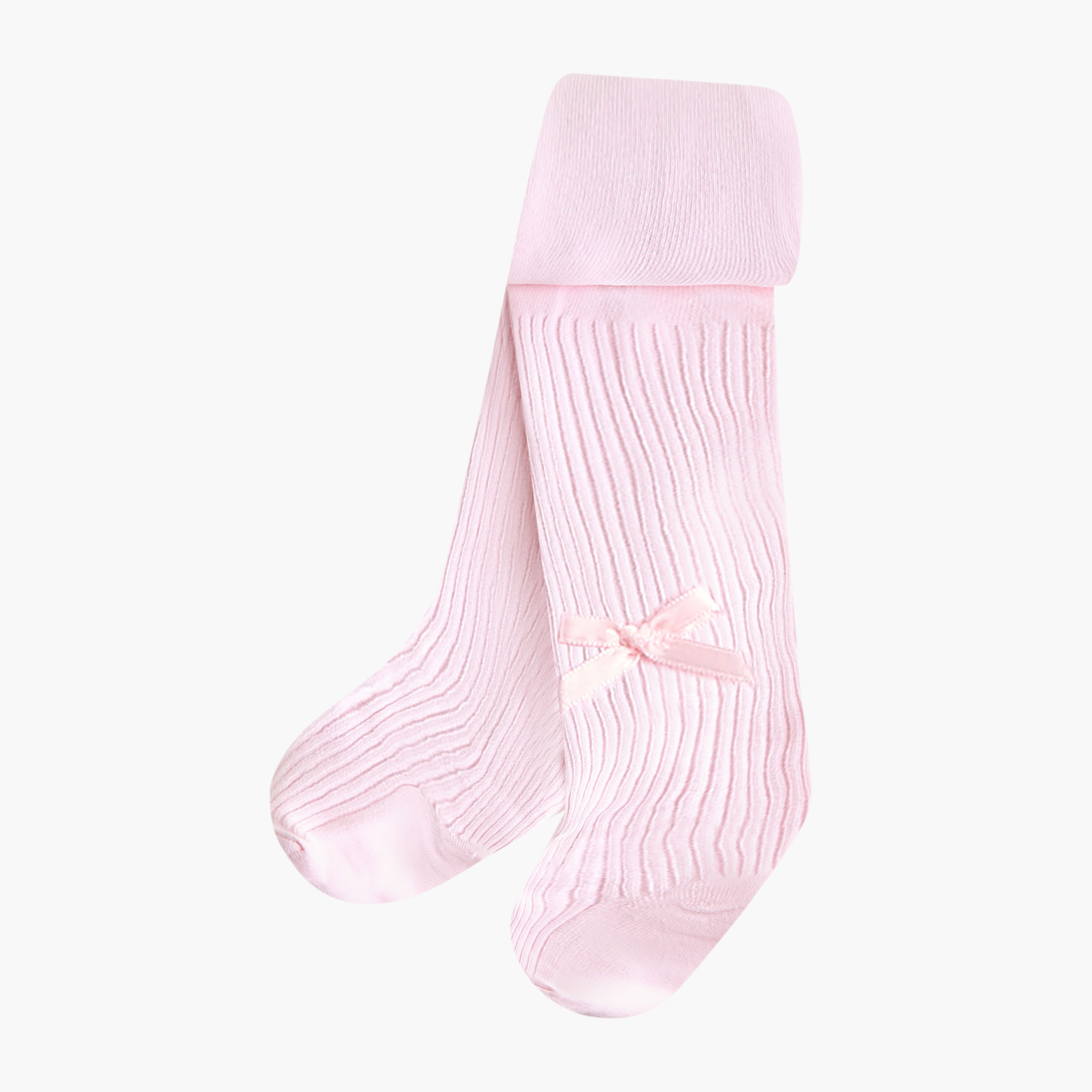Pack of 2 Juniors Tights with Embroidered and Bow Design-baby-girls-accessories-socks-image-3