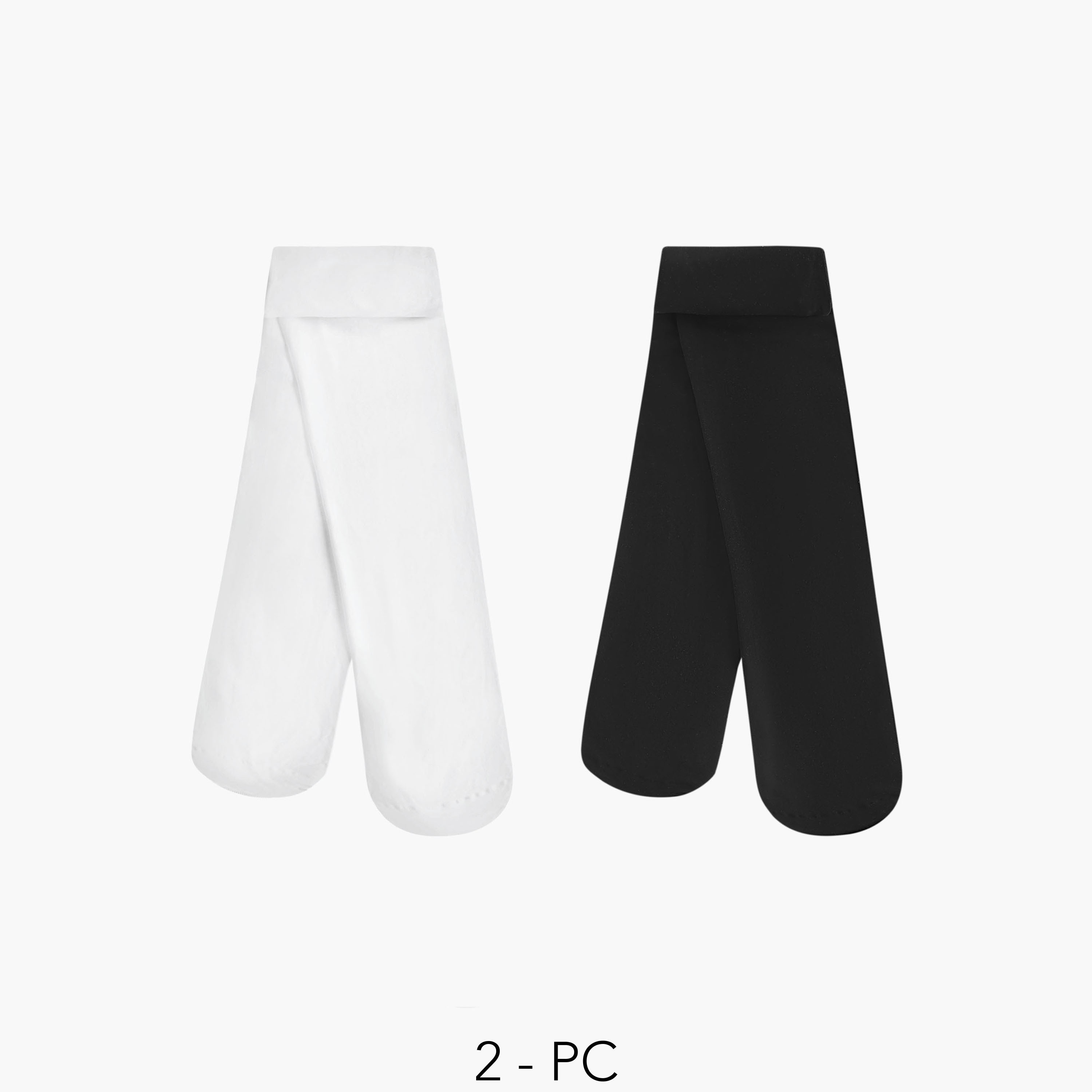 جوارب كولون بخصر مطاطي من جونيورز - عبوة من قطعتين-baby-girls-accessories-socks-image-5