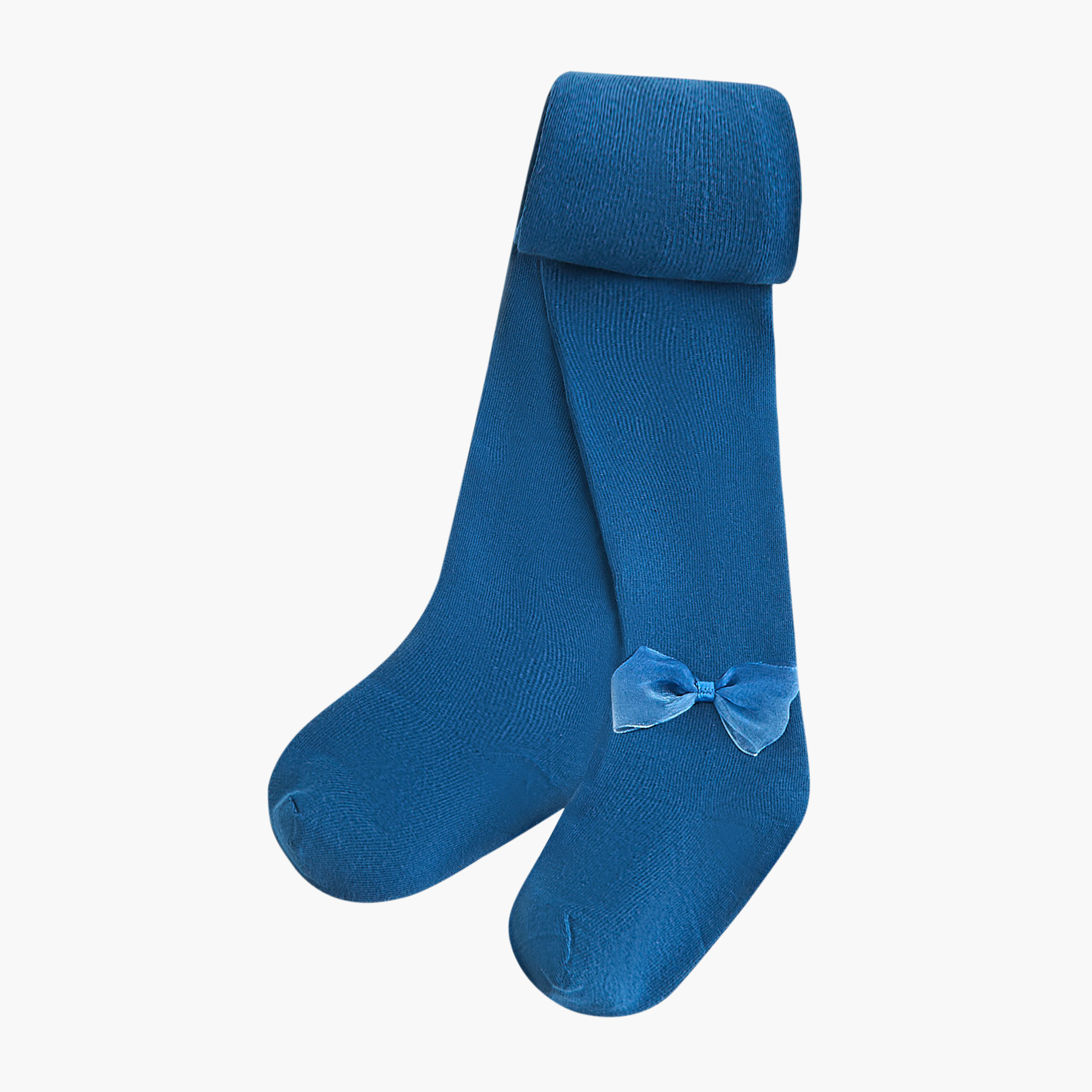 Pack of 2 Juniors Tights with Printed and Bow Design-baby-girls-accessories-socks-image-4