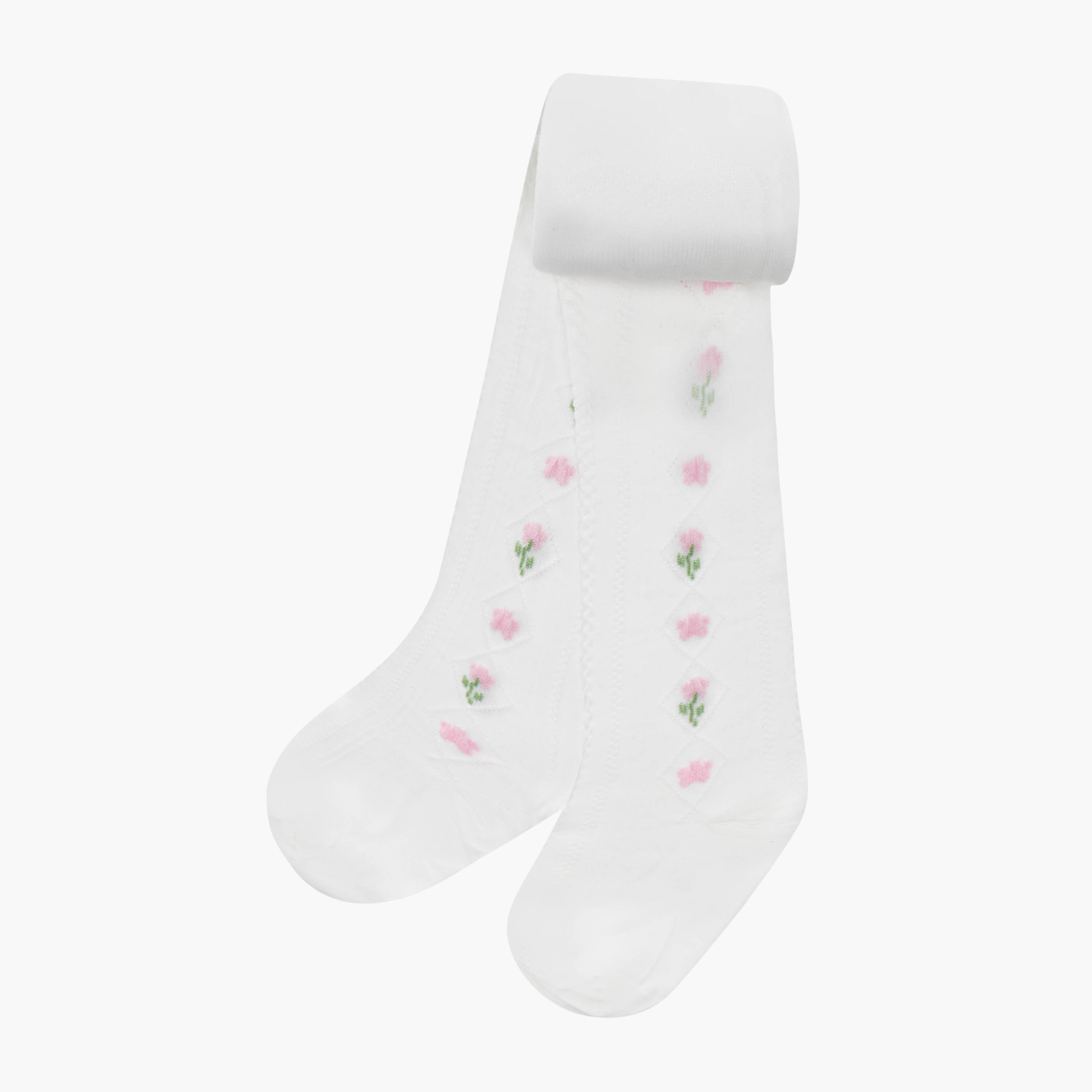 Pack of 4 Juniors Girls Tights with Embroidery-girls-accessories-socks-image-2