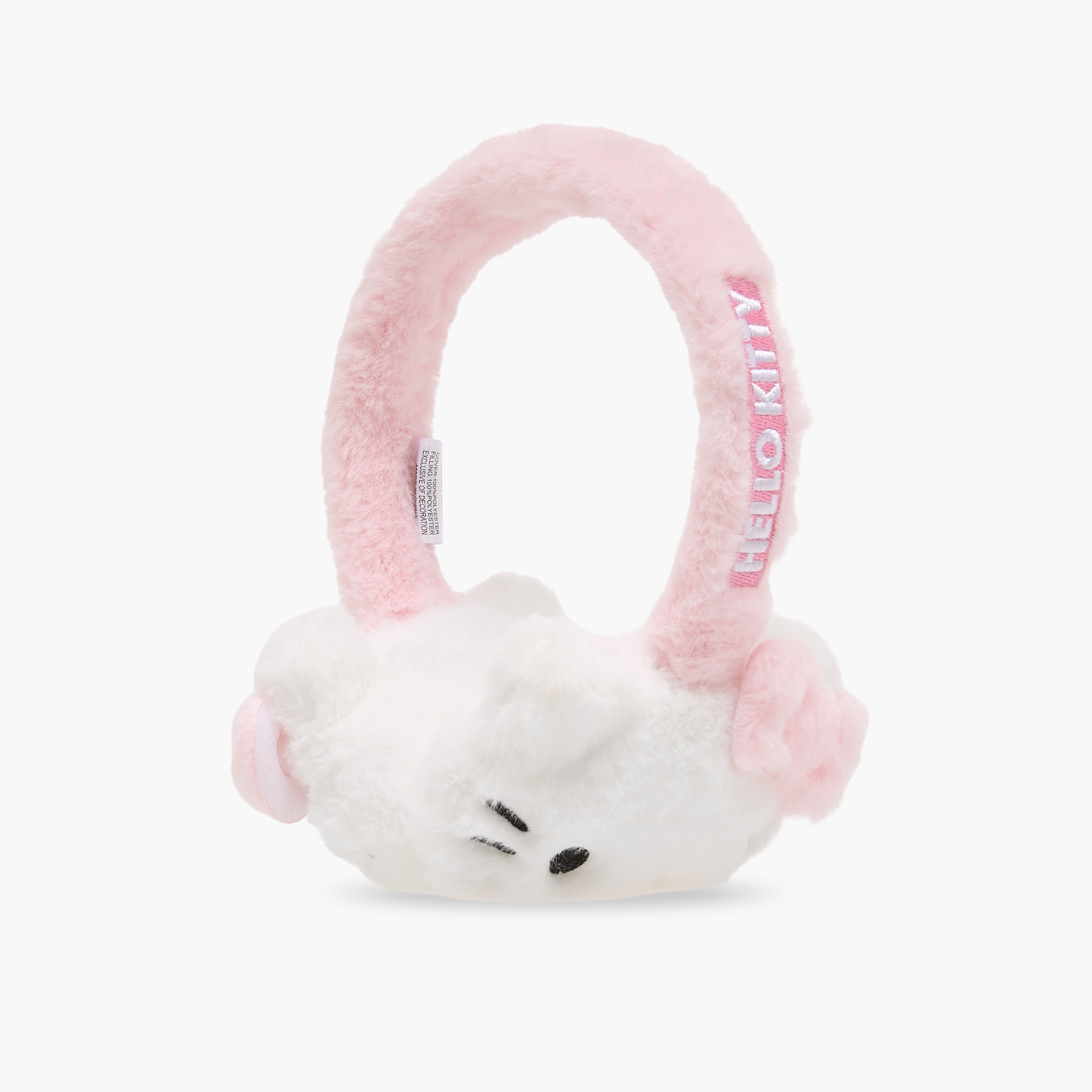 غطاء أذن شتوي بتفاصيل فيونكة هالو كيتي من سانريو-baby-girls-clothing-winterwear-winteraccessories-image-1