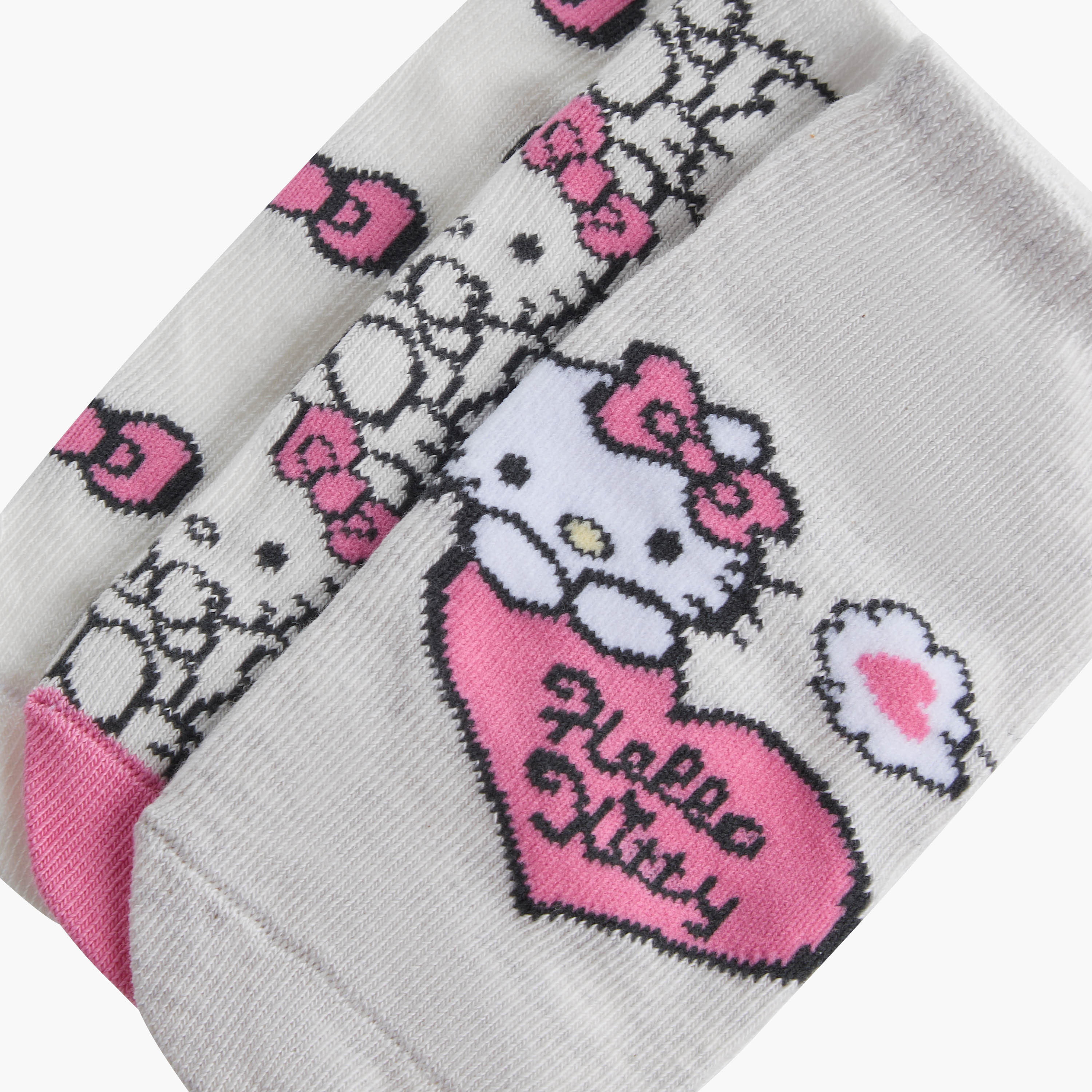 Pack of 3 Sanrio Girls Socks Hello Kitty Print-baby-girls-accessories-socks-image-4