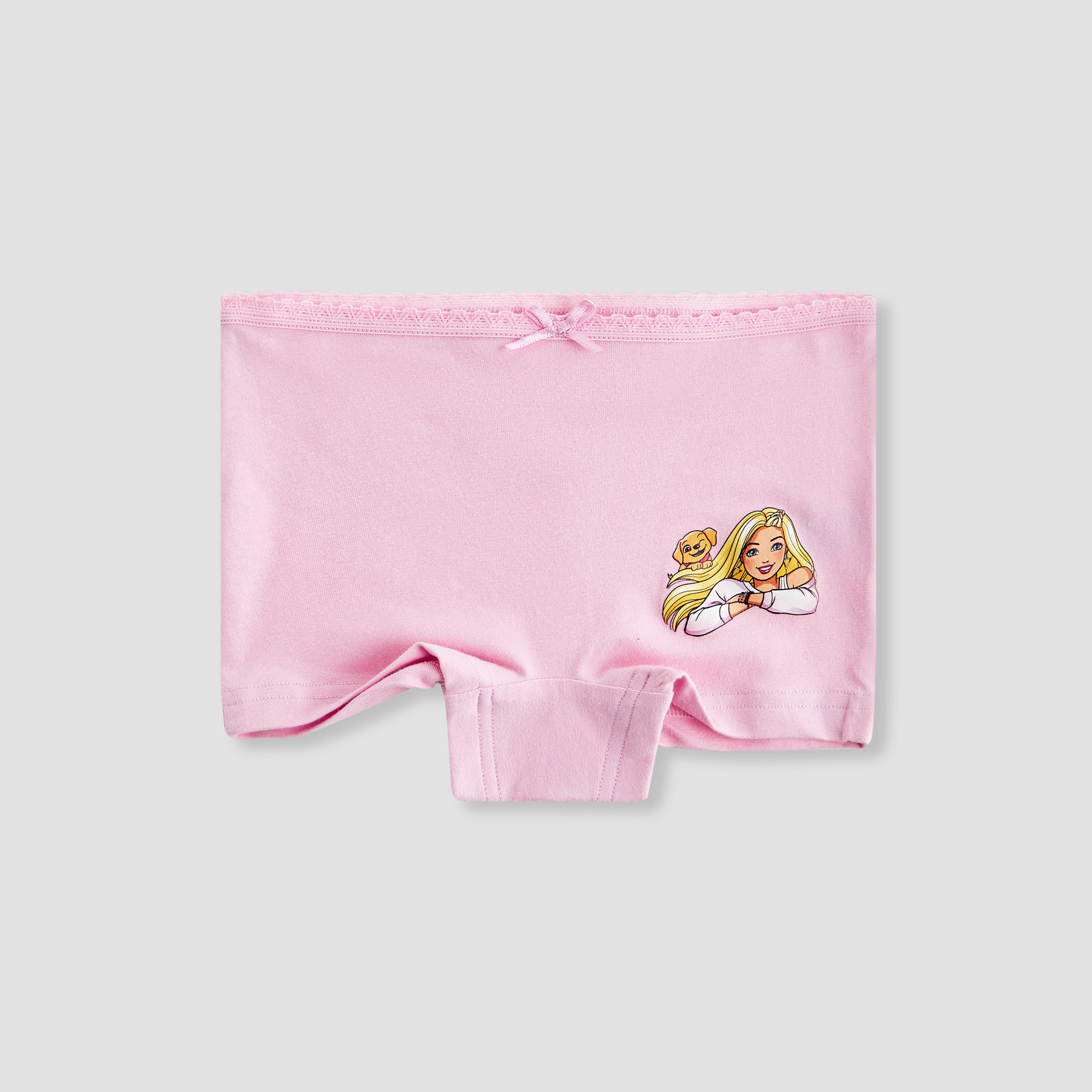 Barbie Print Boyshorts - Set of 3-baby-girls-clothing-innerwear-image-4