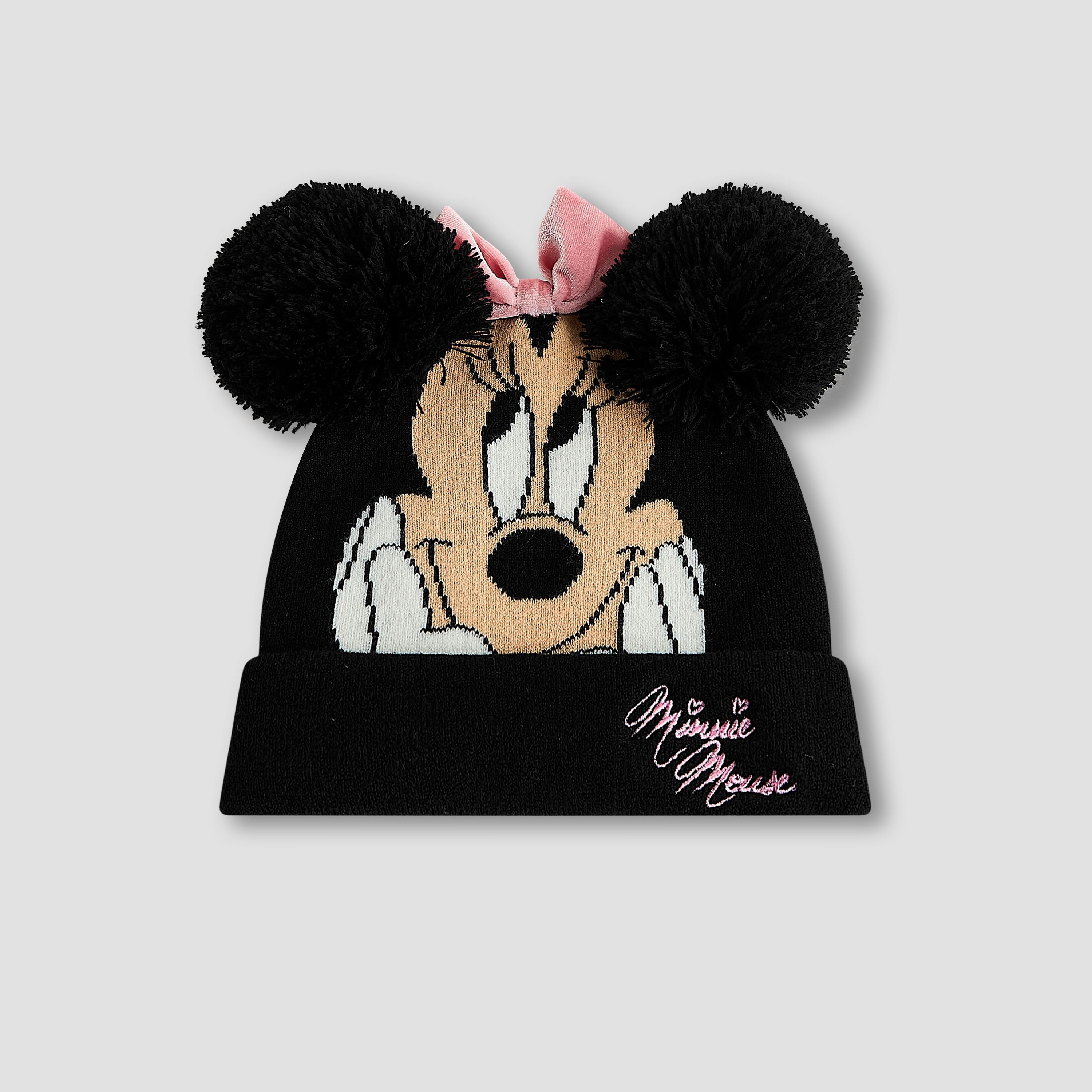 Disney Winter Beanie and Gloves with Minnie Mouse Print-girls-clothing-winterwear-winteraccessories-image-2
