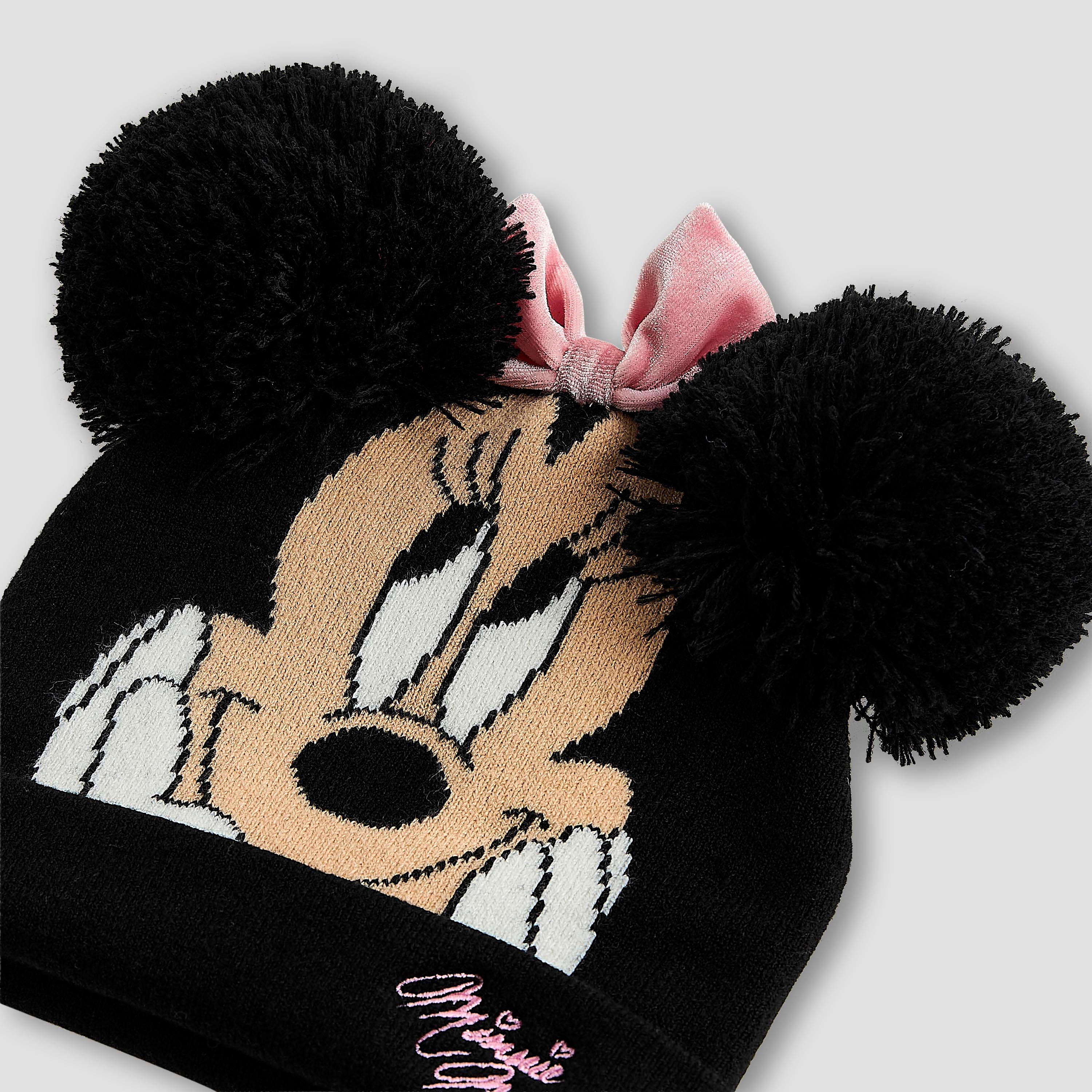 Disney Winter Beanie and Gloves with Minnie Mouse Print-girls-clothing-winterwear-winteraccessories-image-7