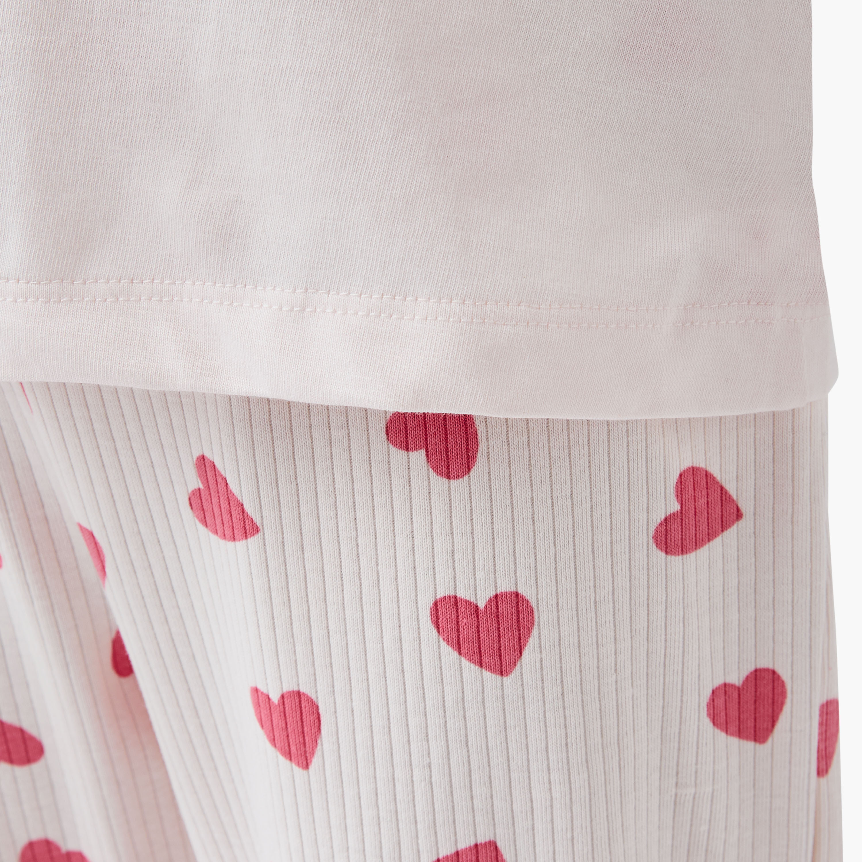 Disney Minnie Mouse Print T-shirt and Pyjama Set-girls-clothing-nightwear-image-6