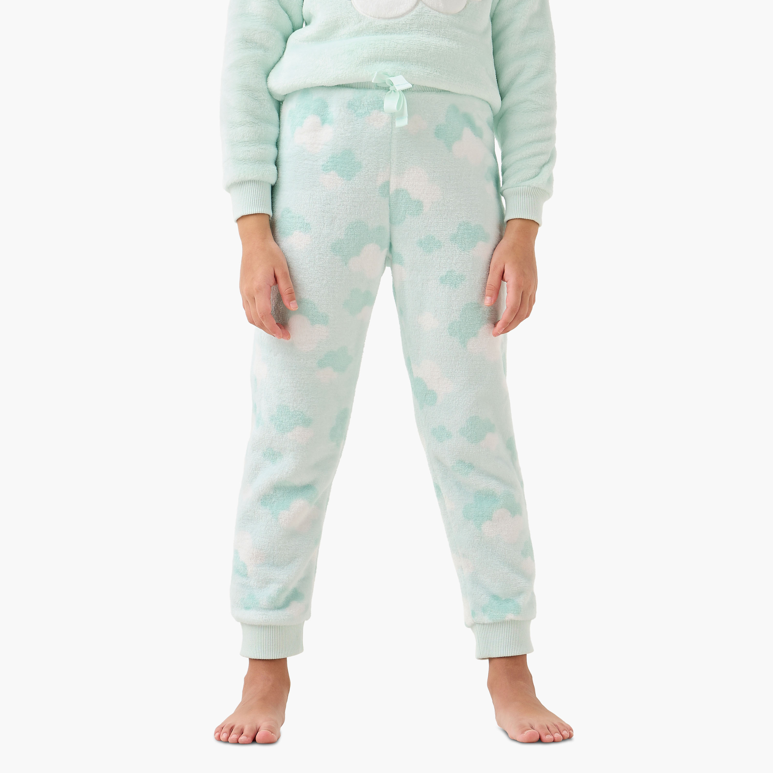Disney Dumbo Embroidered Fleece T-shirt and Pyjama Set-baby-girls-clothing-winterwear-pyjamasets-image-3