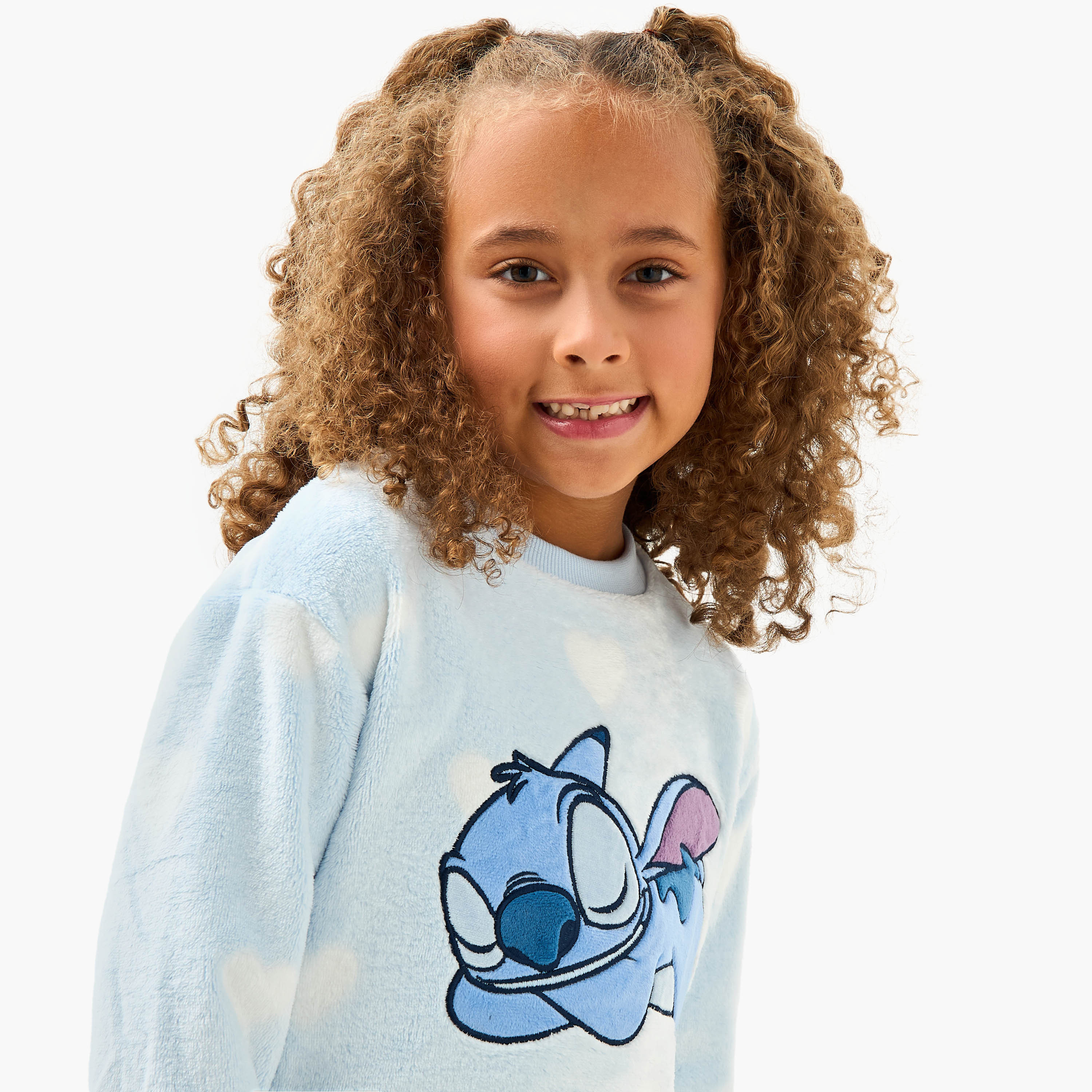 طقم بنطلون بيجاما وتيشيرت بطبعات ستيتش من ديزني-baby-girls-clothing-winterwear-pyjamasets-image-5