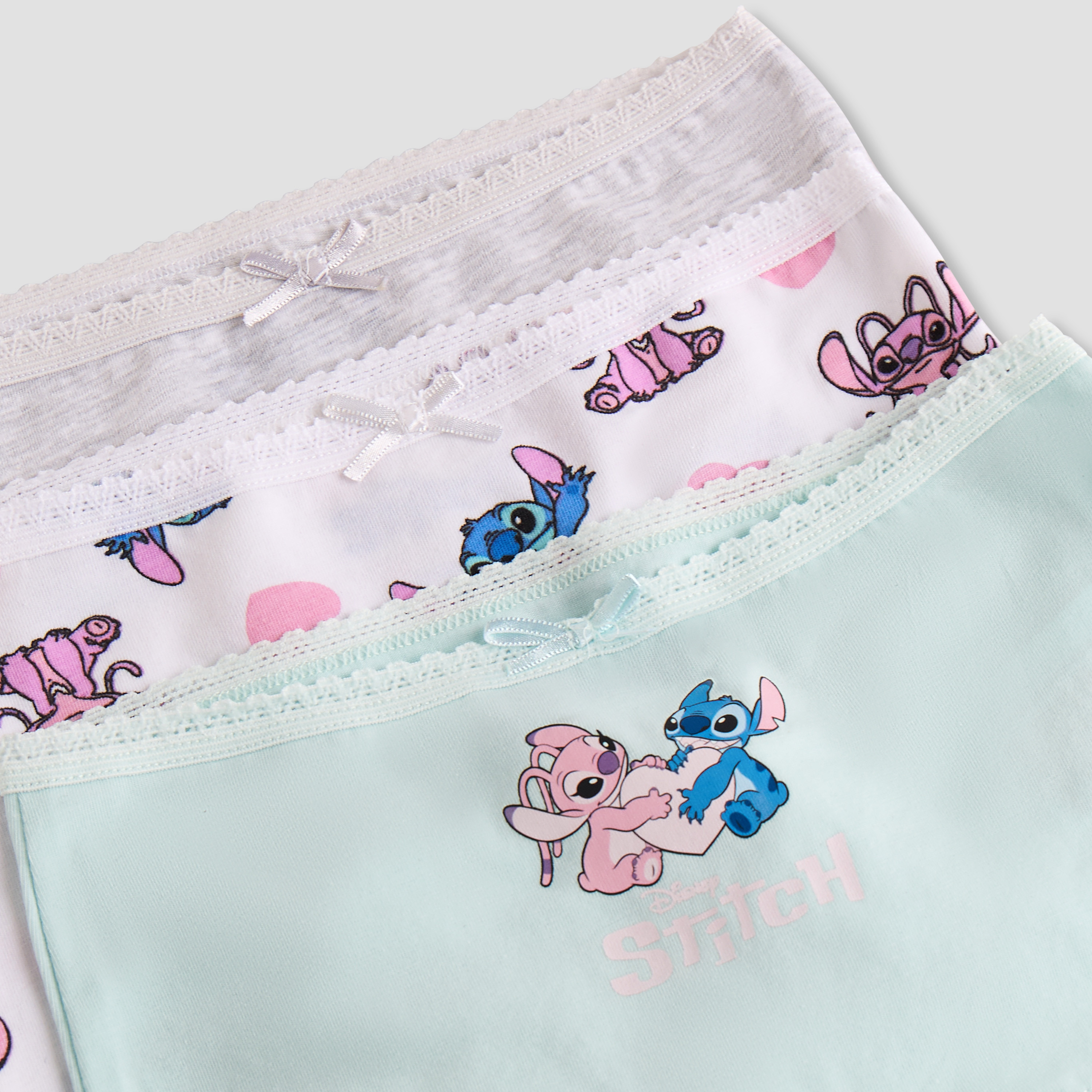 Disney Stitch Print Boyshorts - Set of 3-baby-girls-clothing-innerwear-image-5