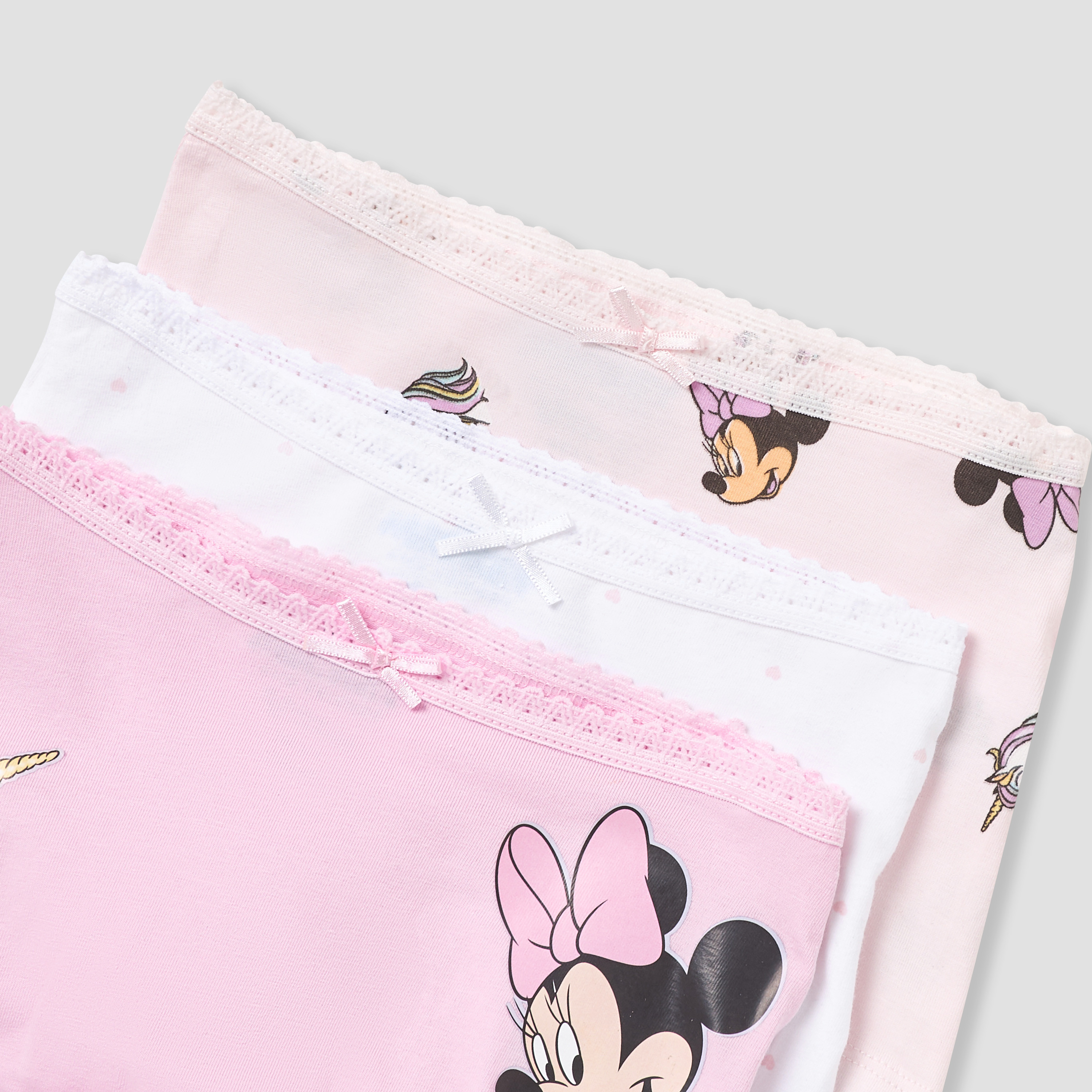 Pack of 3 Disney Cotton Boxers with Minnie Mouse Print-girls-clothing-innerwear-panties-image-5