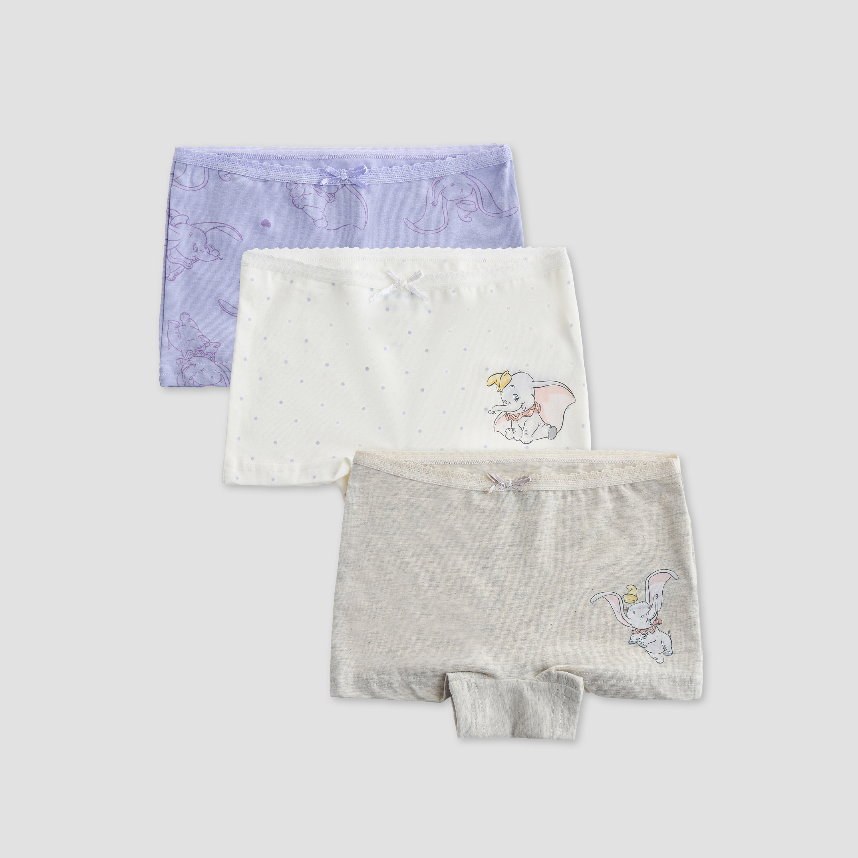 Pack of 3 Disney Cotton Briefs with Dumbo Print-baby-girls-clothing-innerwear-image-1