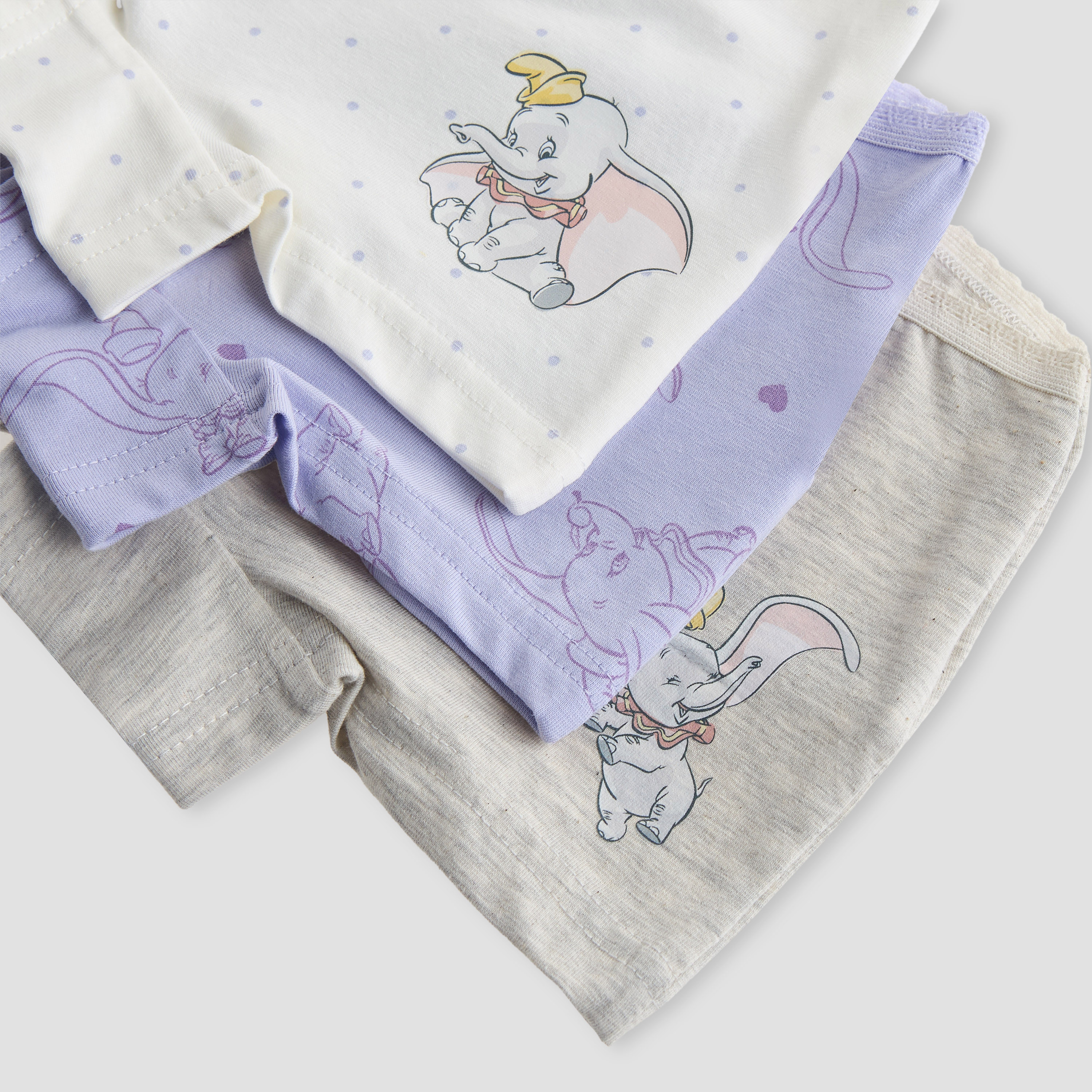 Pack of 3 Disney Cotton Briefs with Dumbo Print-baby-girls-clothing-innerwear-image-6