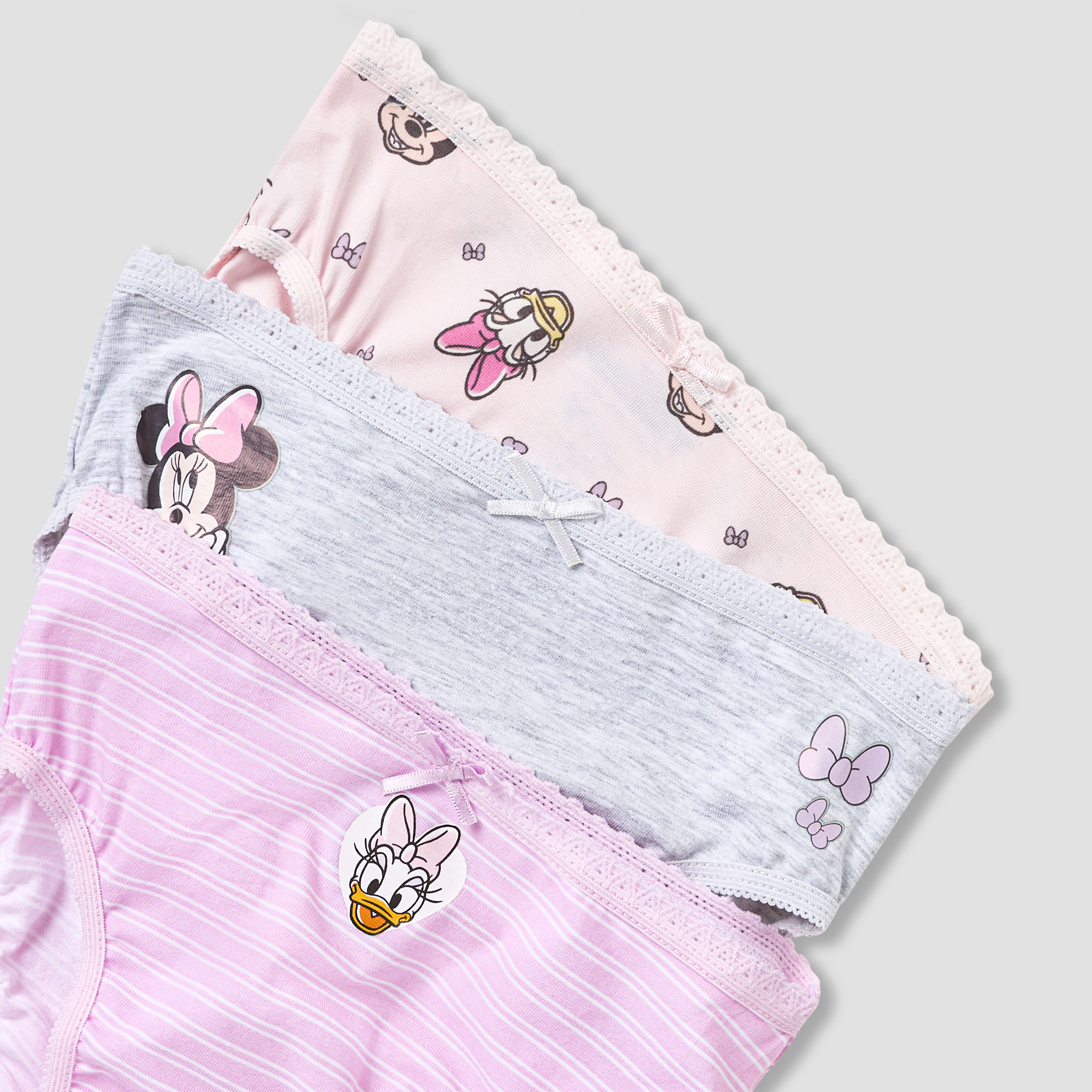 Pack of 3 Disney Cotton Briefs with Minnie Mouse Print-baby-girls-clothing-innerwear-image-5