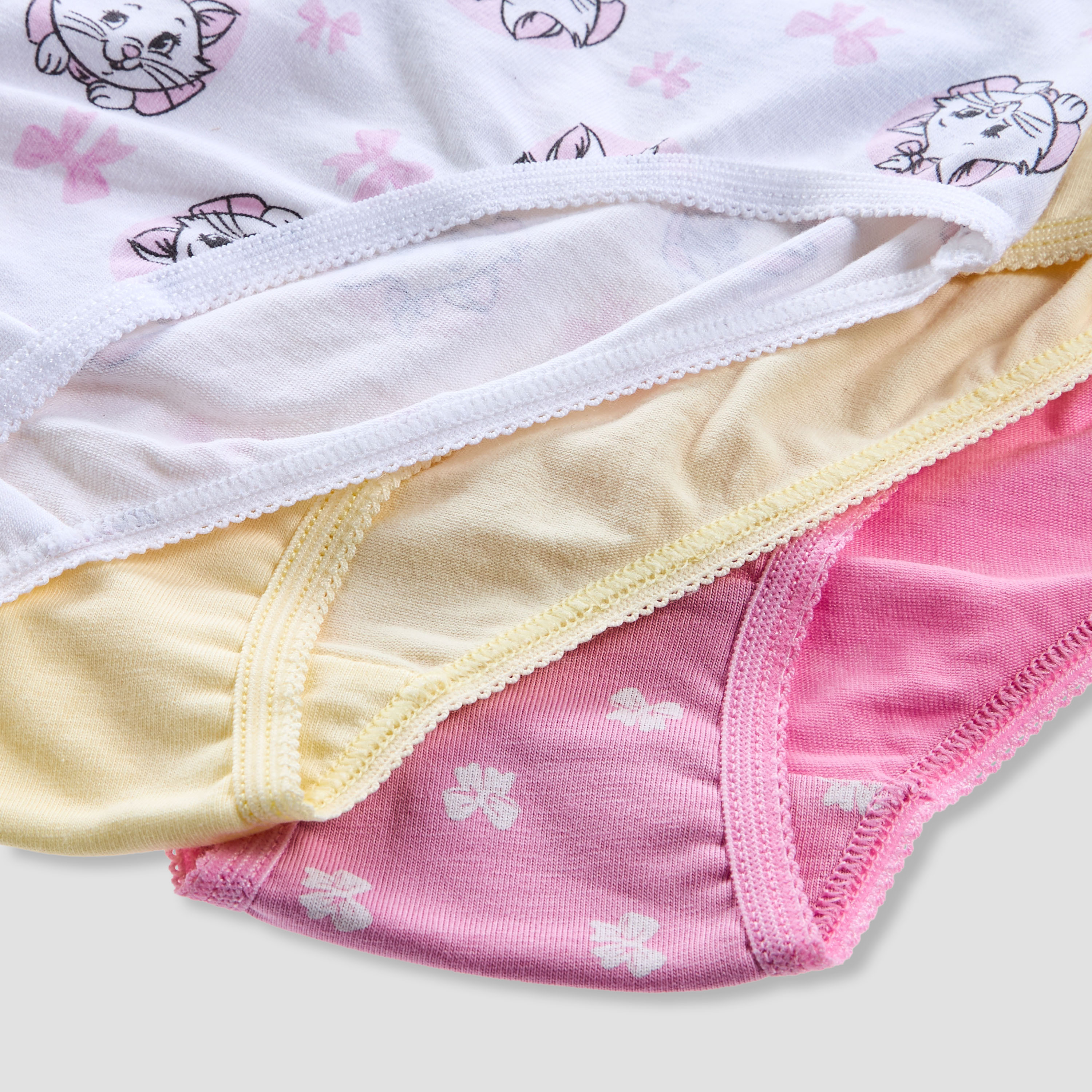Disney Marie Print Briefs with Elasticated Waistband - Set of 3-girls-clothing-innerwear-panties-image-6