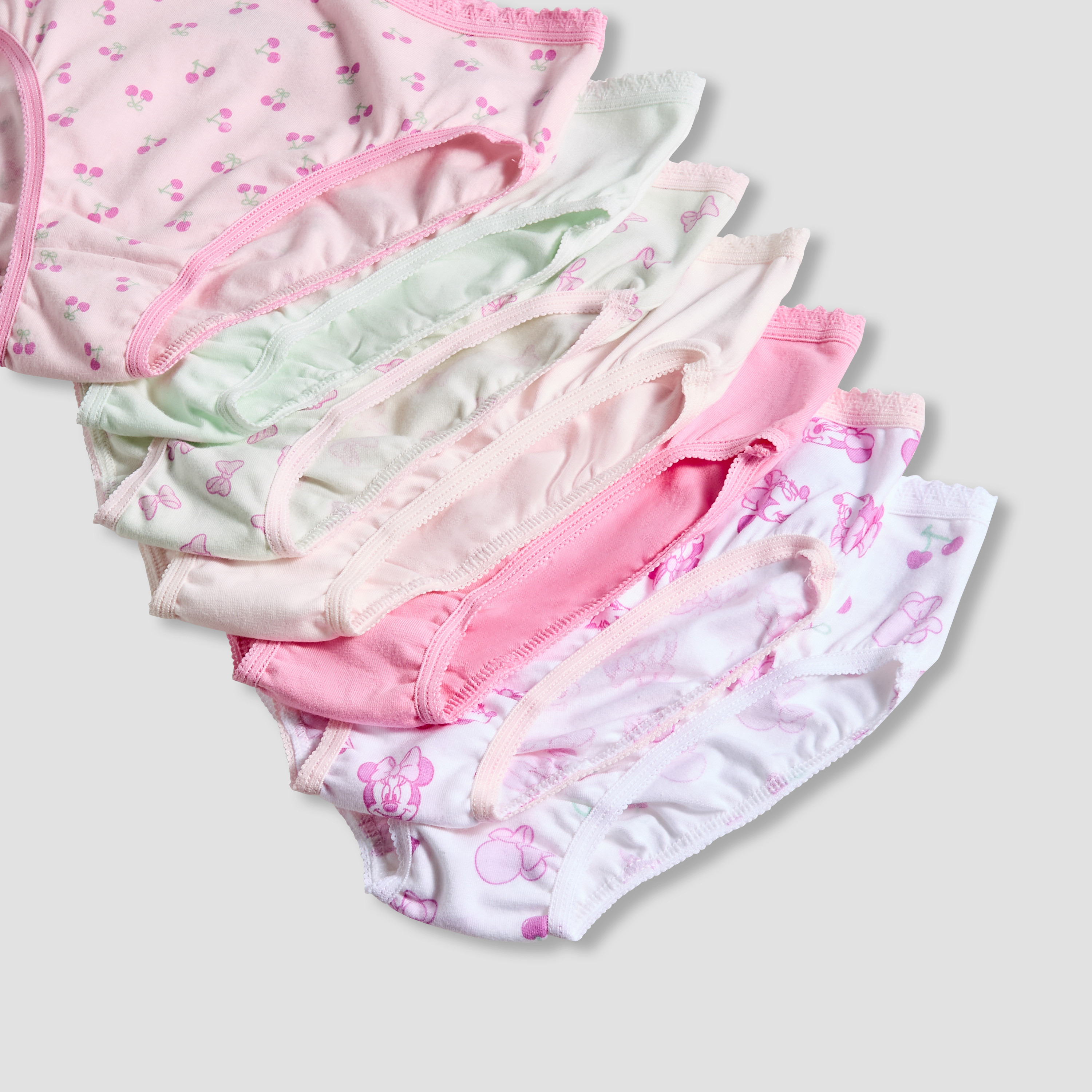 Pack of 7 Disney Cotton Briefs with Minnie Mouse Print-baby-girls-clothing-innerwear-image-10